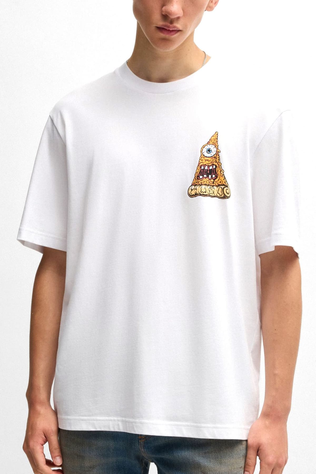 HUGO BLUE T-SHIRT NIZZERIO ΛΕΥΚΟ