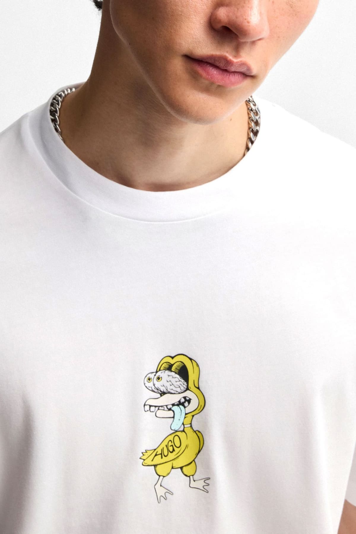 HUGO BLUE T-SHIRT NUTONGO ΛΕΥΚΟ