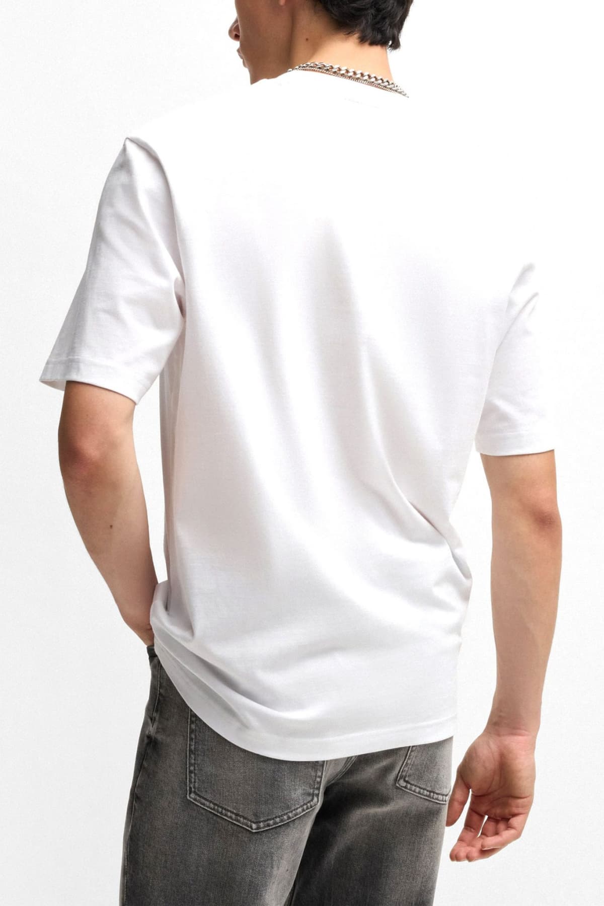 HUGO BLUE T-SHIRT NUTONGO ΛΕΥΚΟ