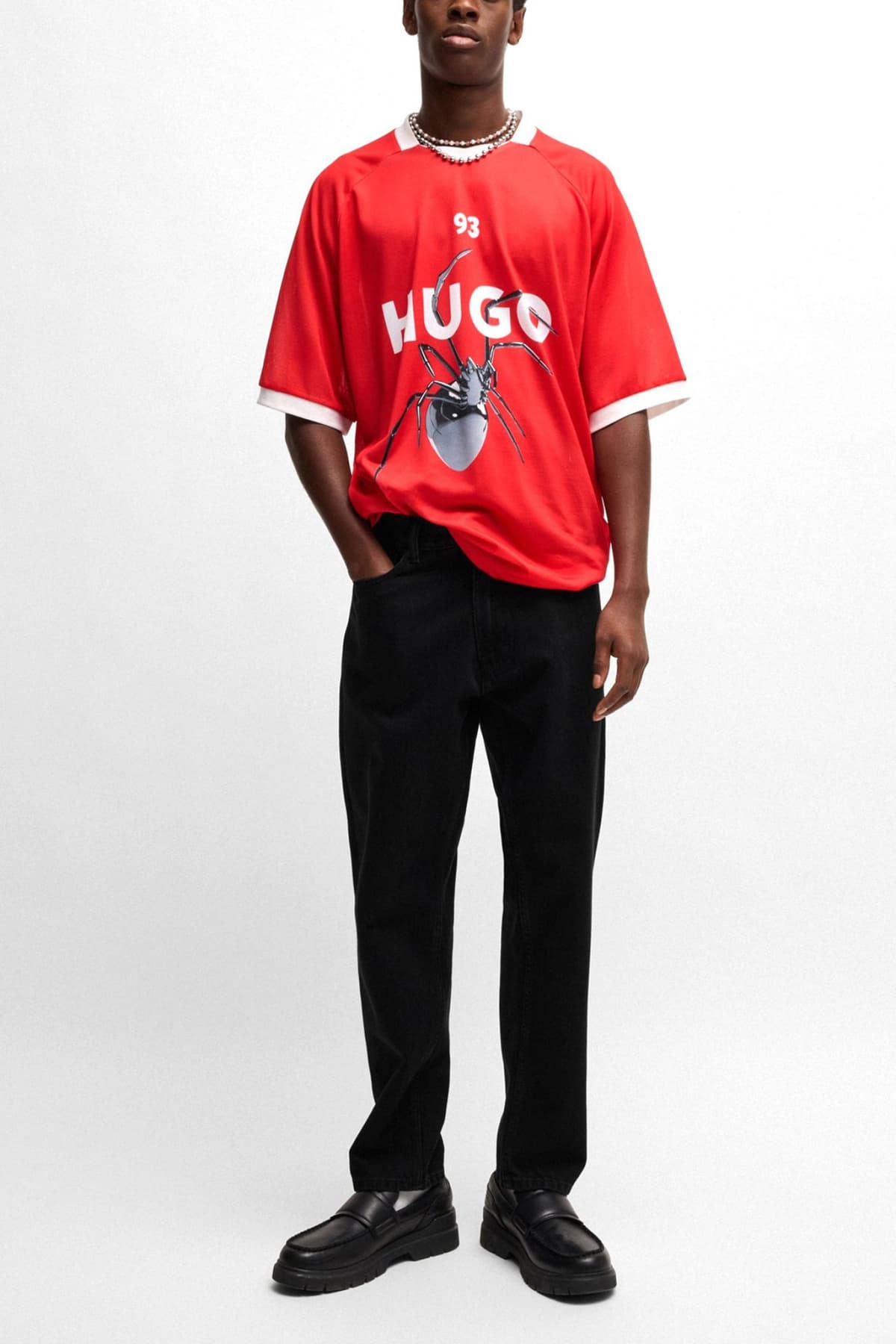 HUGO ΠΑΝΤΕΛΟΝΙ JEANS 838 TAPERED FIT ΜΑΥΡΟ