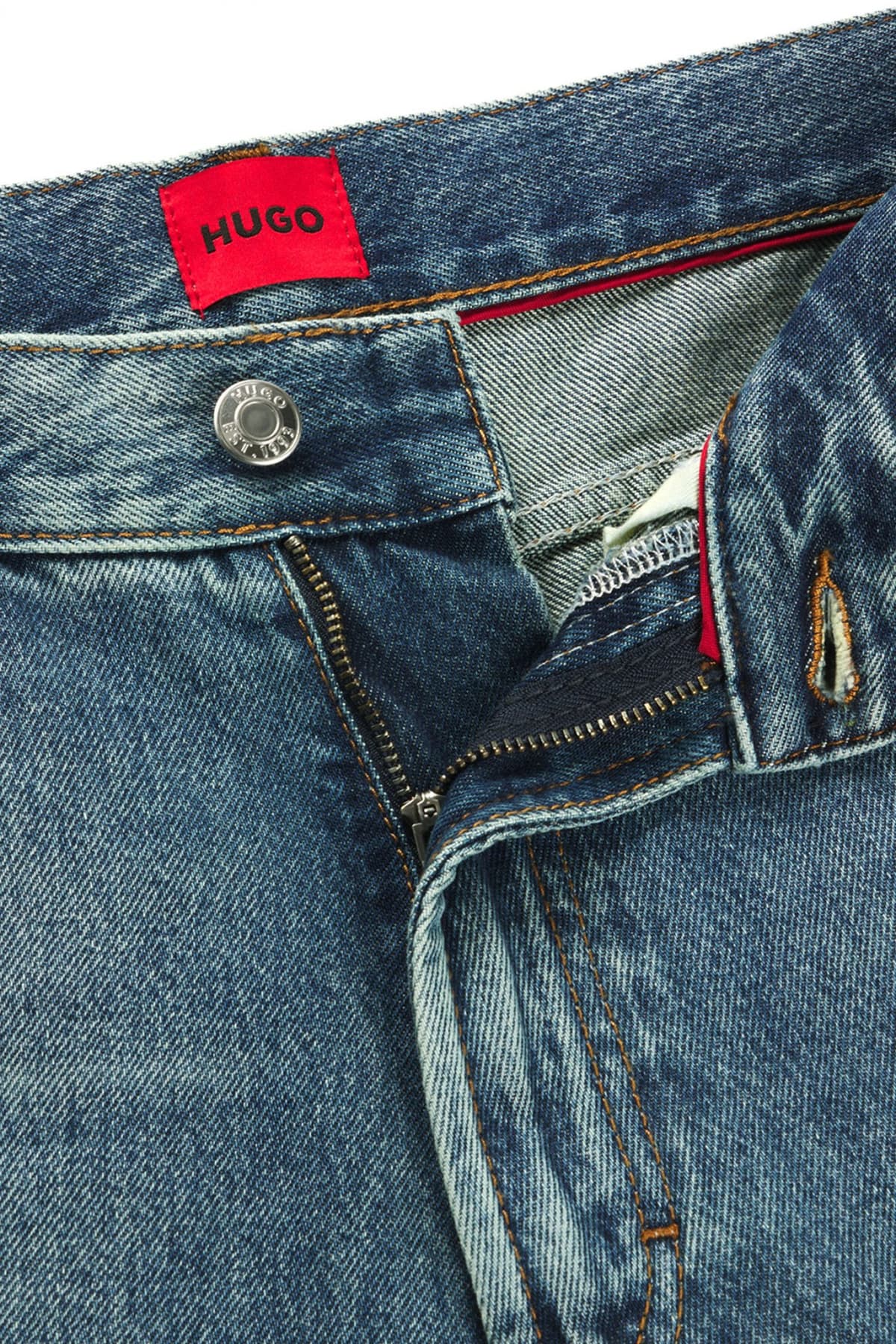 HUGO ΠΑΝΤΕΛΟΝΙ JEANS 838 TAPERED FIT ΑΝΟΙΧΤΟ ΜΠΛΕ