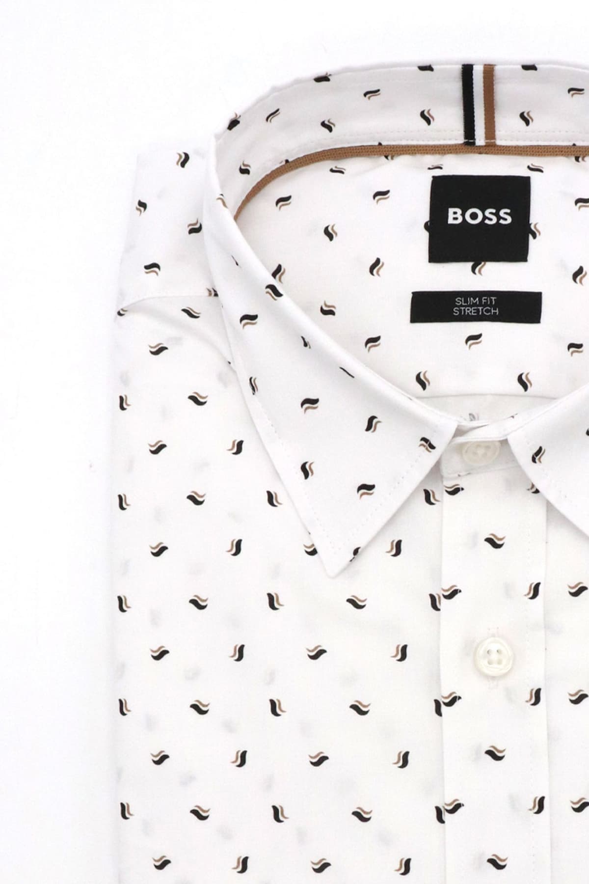 BOSS ΠΟΥΚΑΜΙΣΟ SLIM FIT C-ROAN-KENT-C1-243 ΜΠΕΖ