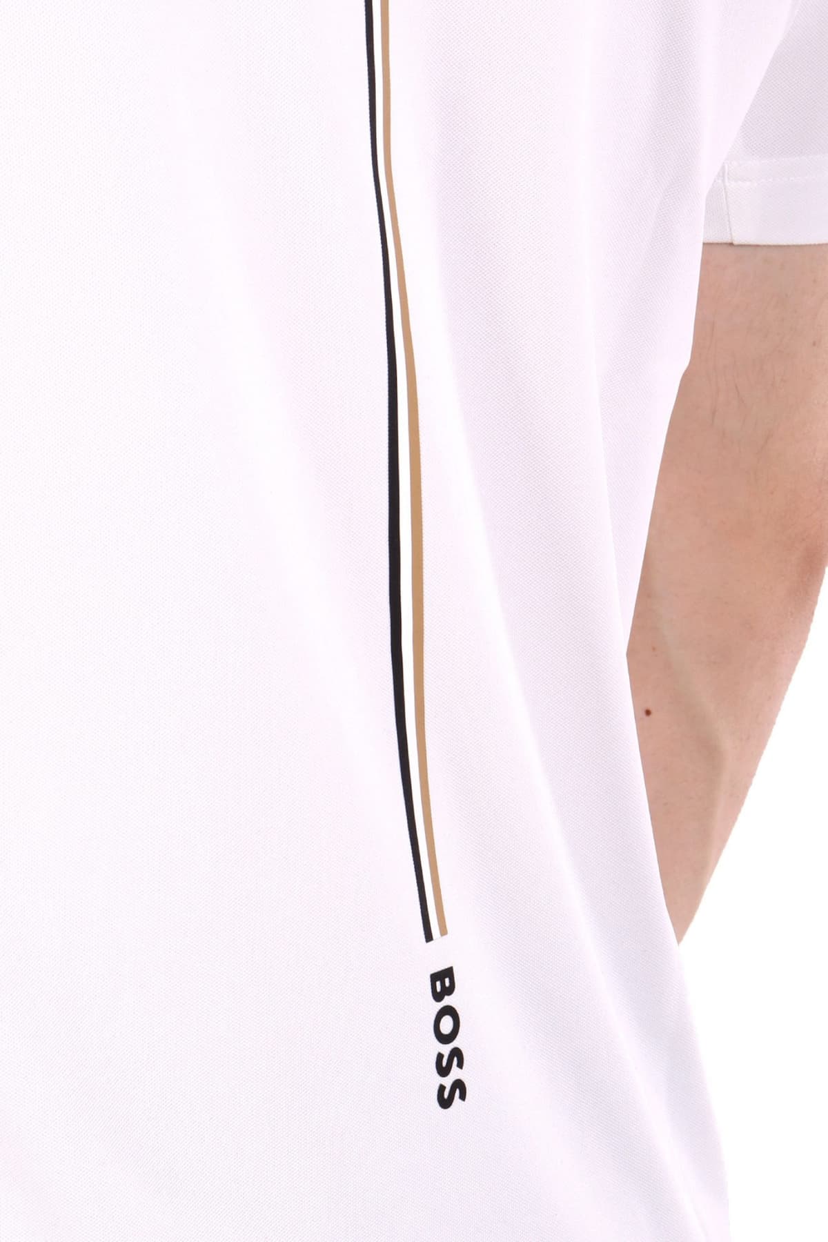 BOSS ATHLEISURE T-SHIRT TEE MB ΛΕΥΚΟ