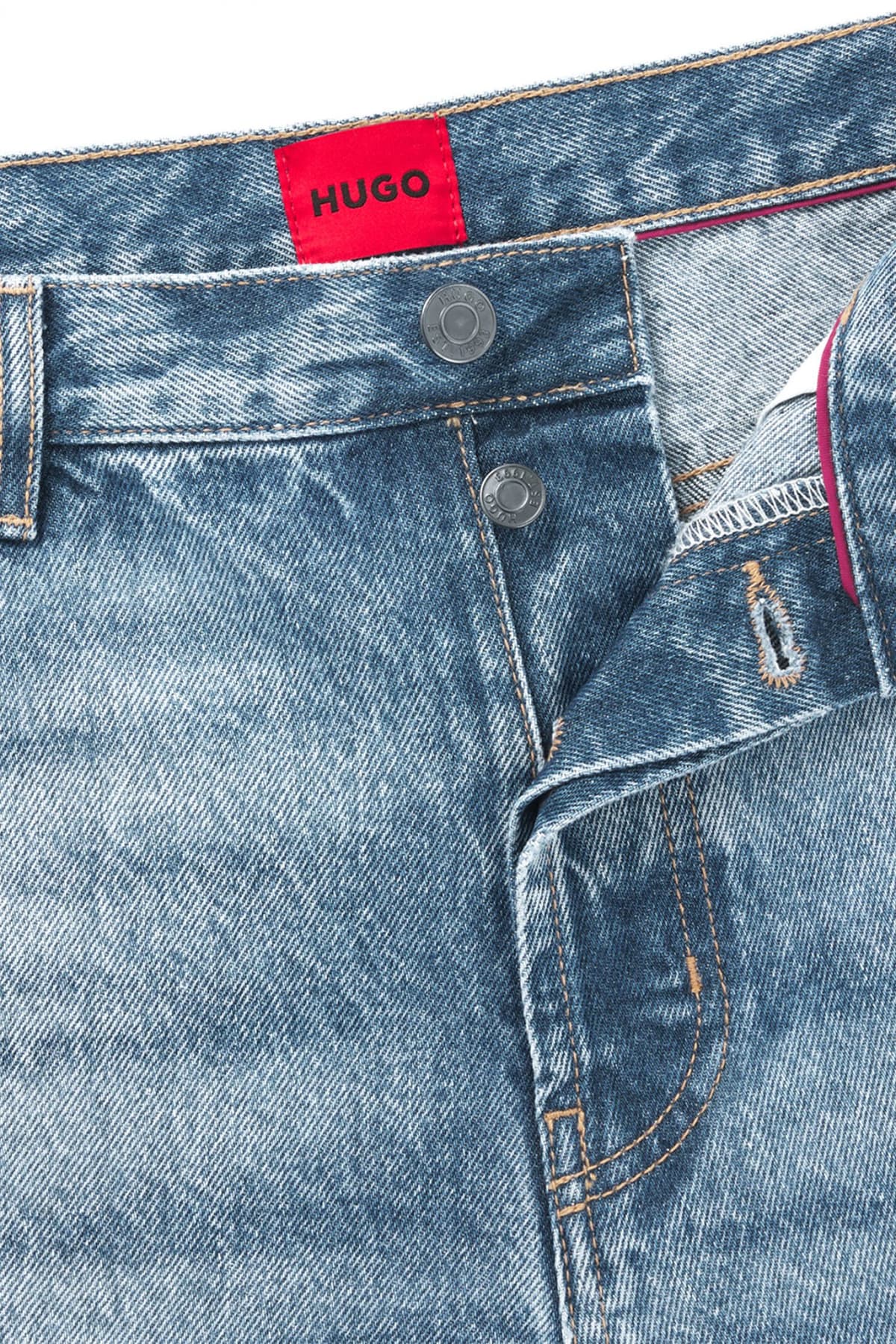 HUGO ΠΑΝΤΕΛΟΝΙ JEANS HUGO 634 TAPERED FIT ΑΝΟΙΧΤΟ ΜΠΛΕ