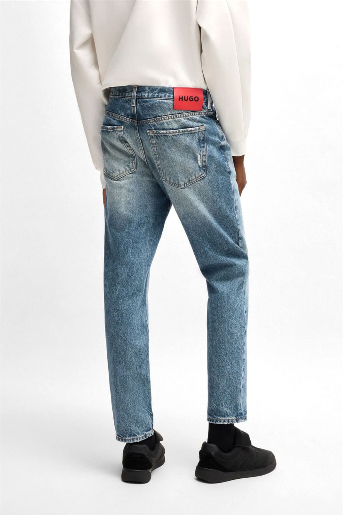 HUGO ΠΑΝΤΕΛΟΝΙ JEANS HUGO 634 TAPERED FIT ΑΝΟΙΧΤΟ ΜΠΛΕ