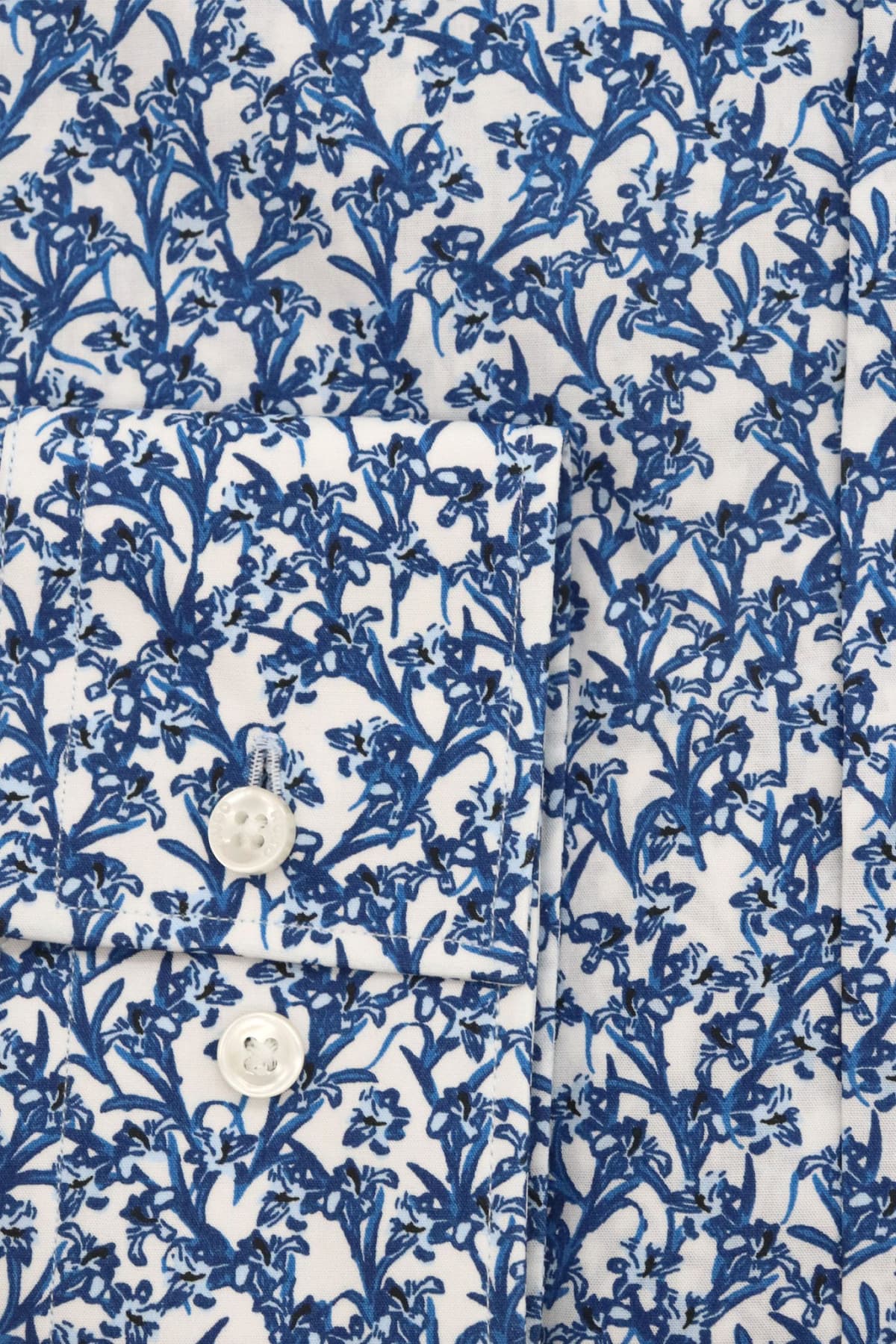 HUGO ΠΟΥΚΑΜΙΣΟ KΕΝΝΟ SLIM FIT ΜΙΚΡΟΣΧΕΔΙΟ ΛΕΥΚΟ-ΜΠΛΕ