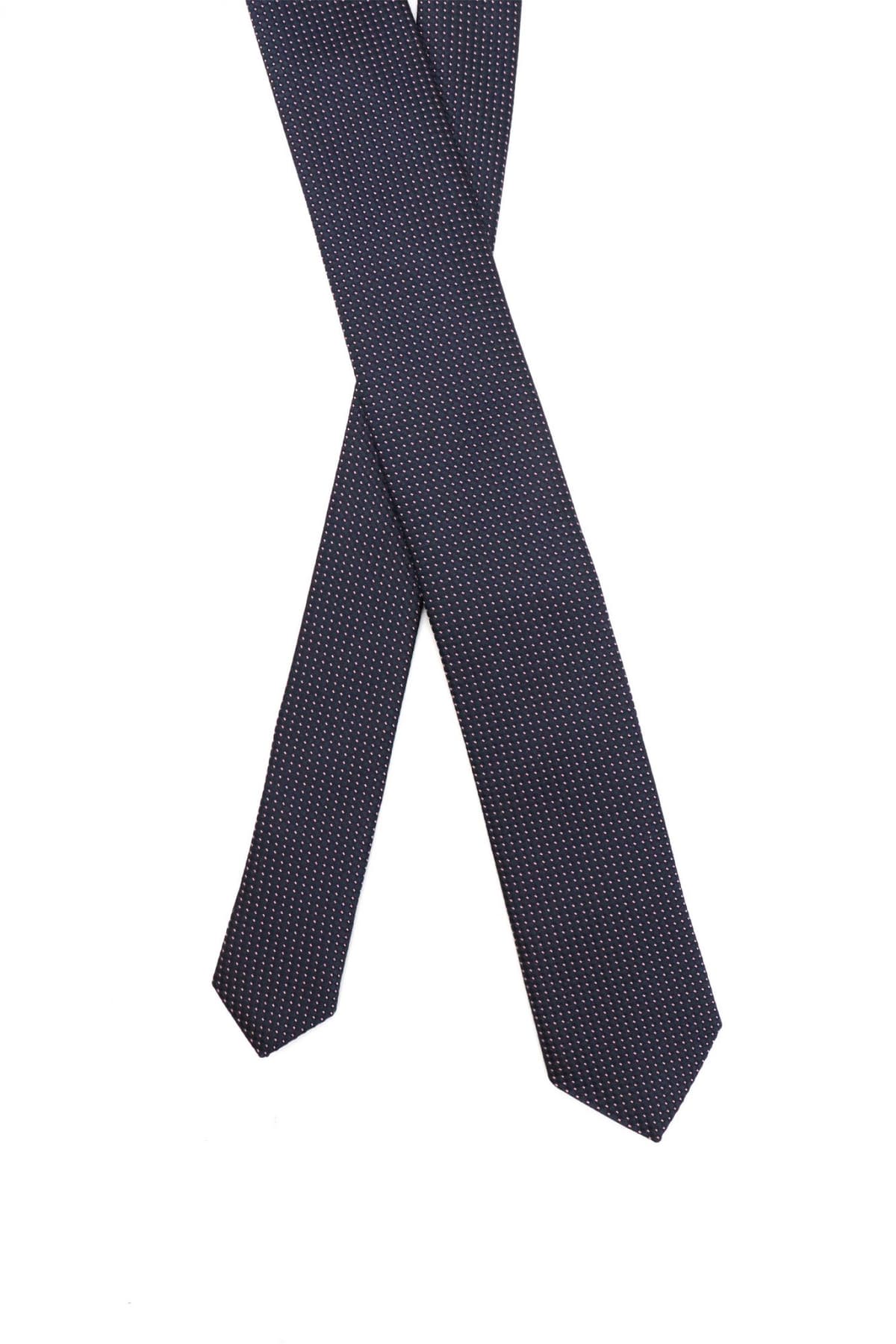 HUGO ΓΡΑΒΑΤΑ TIE CM 6 ΣΚΟΥΡΟ ΜΠΛΕ