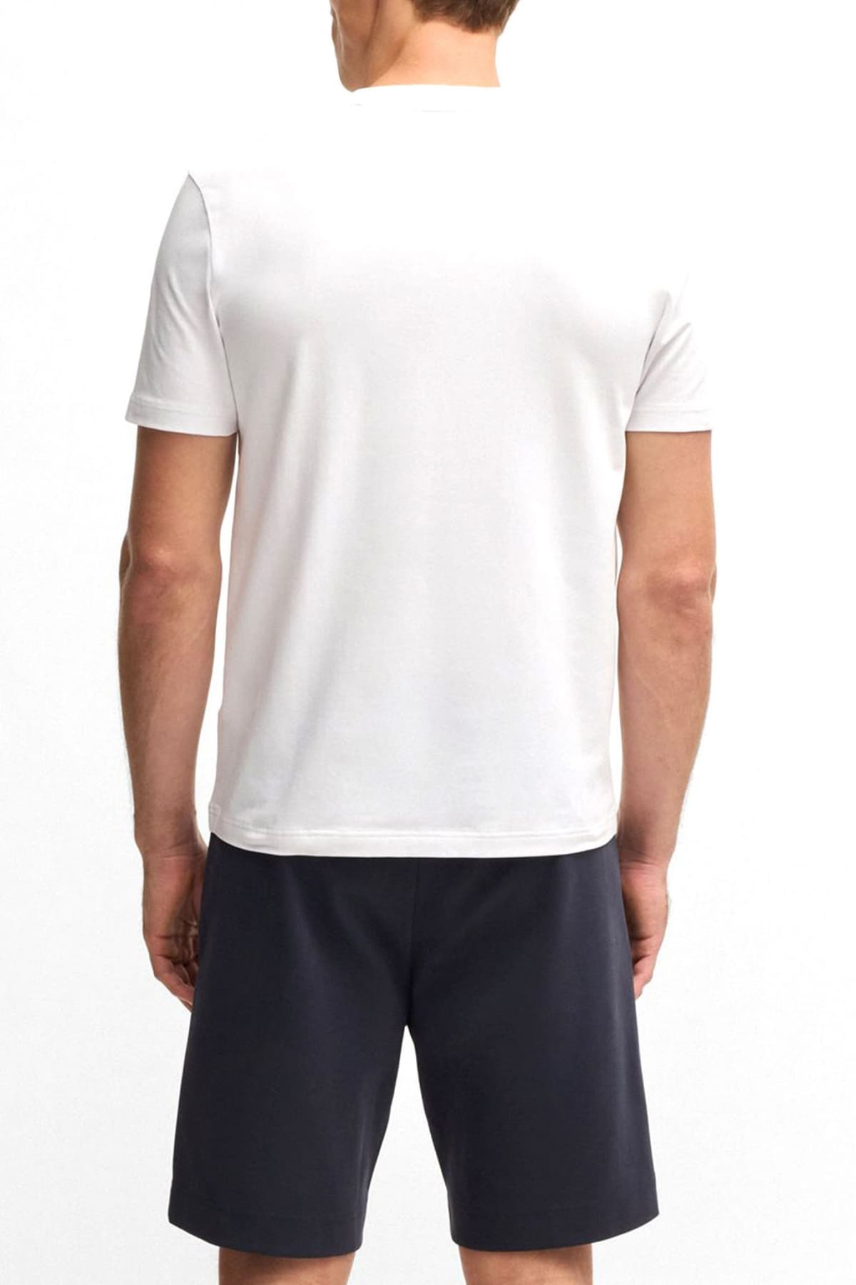 BOSS ATHLEISURE T-SHIRT REGULAR FIT TEE TL LOGO ΛΕΥΚΟ