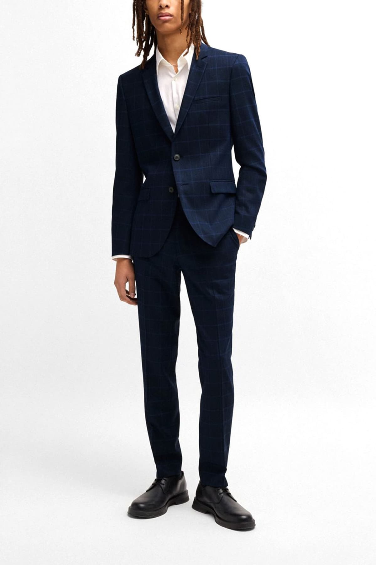 HUGO ΣΑΚΑΚΙ ΚΟΣΤΟΥΜΙΟΥ ARTI232X EXTRA-SLIM FIT ΣΚΟΥΡΟ ΜΠΛΕ