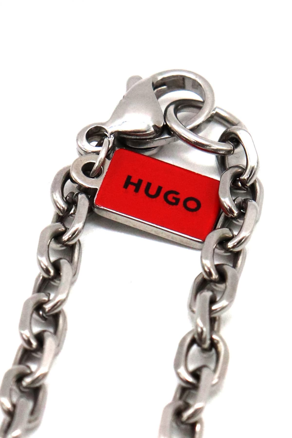 HUGO AΛΥΣΙΔΑ ΛAIMOY E-HEART-NEC ΚΟΚΚΙΝΟ-ΑΣΗΜΙ