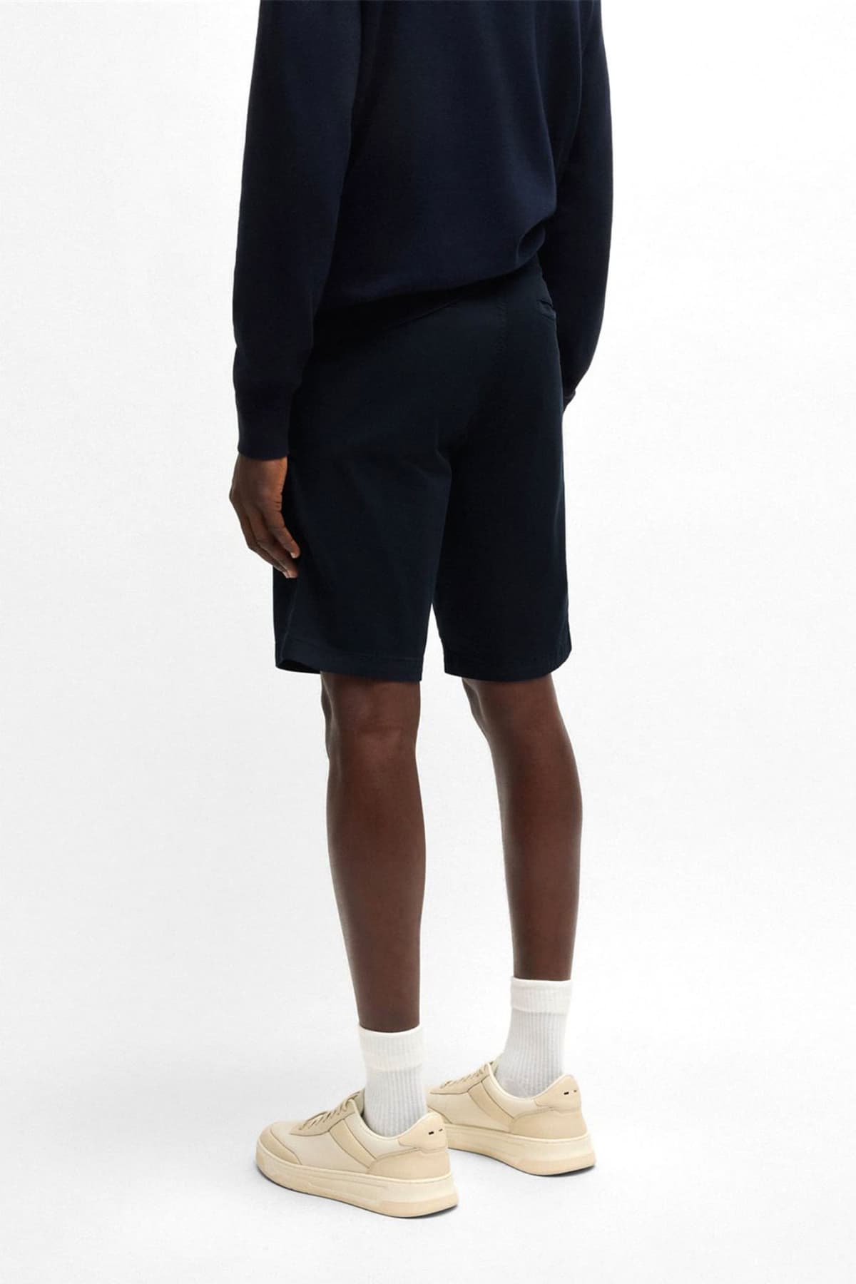 BOSS CASUAL ΒΕΡΜΟΥΔΑ CHINO SLIM FIT CHINO SLIM SHORTS ΜΠΛΕ