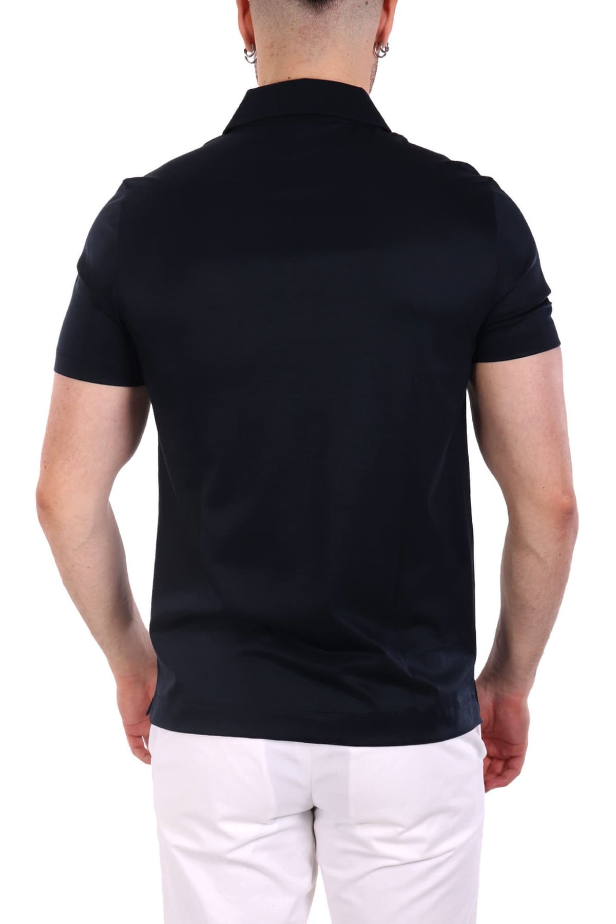 BOSS POLO HALFZIP H-PARAS 50 ΜΠΛΕ