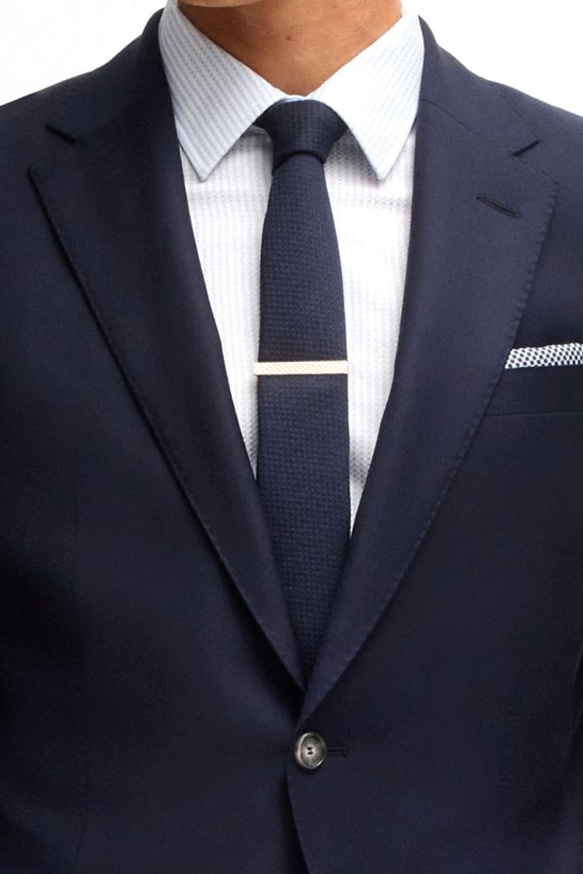 BOSS ΚΛΙΠ ΓΡΑΒΑΤΑΣ B-PYRAMIDINSERT-TIE ΜΑΥΡΟ