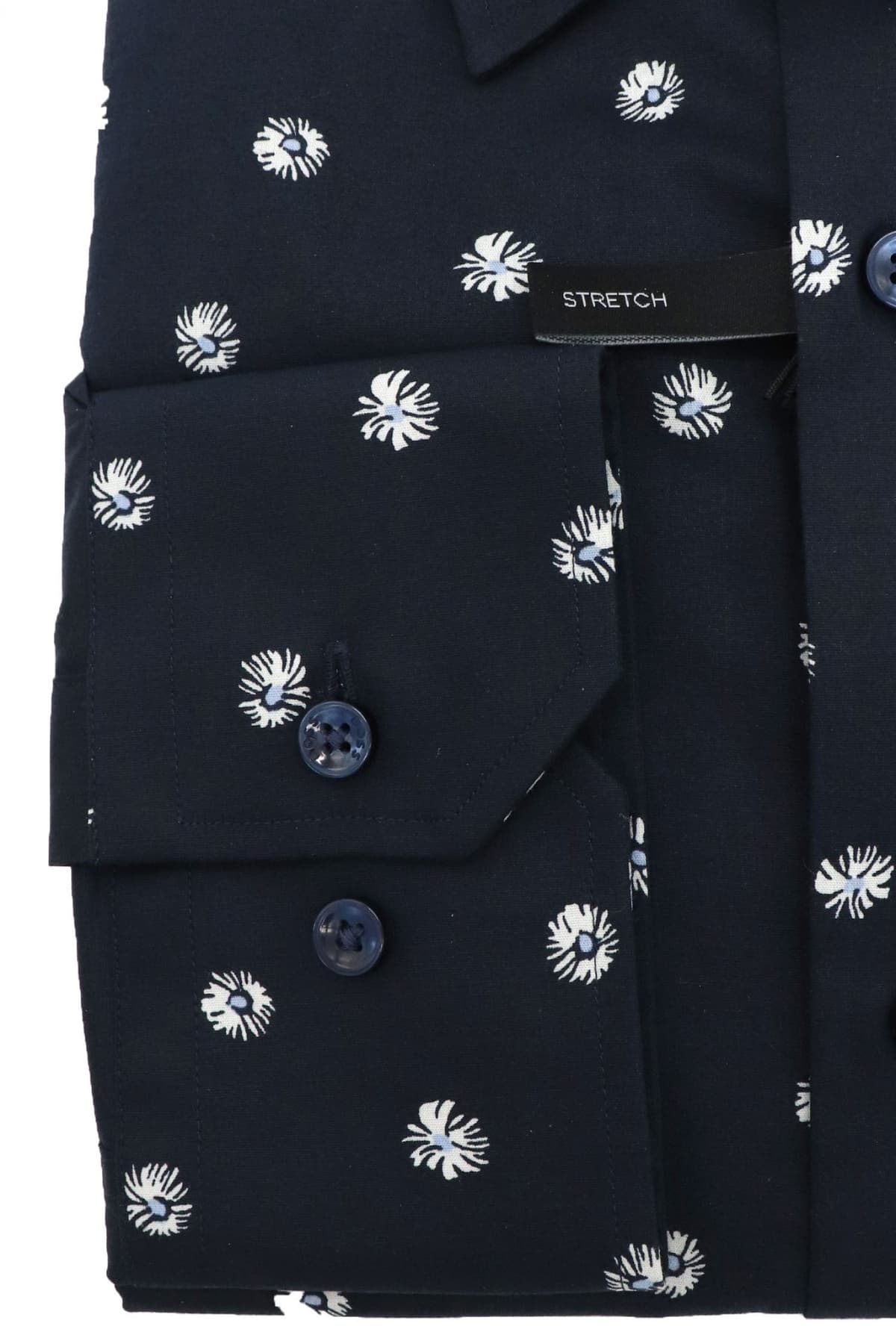 BOSS ΠΟΥΚΑΜΙΣΟ ΜΙΚΡΟΣΧΕΔΙΟ REGULAR FIT STRETCH H-JOE-KENT-C1-214 ΜΠΛΕ