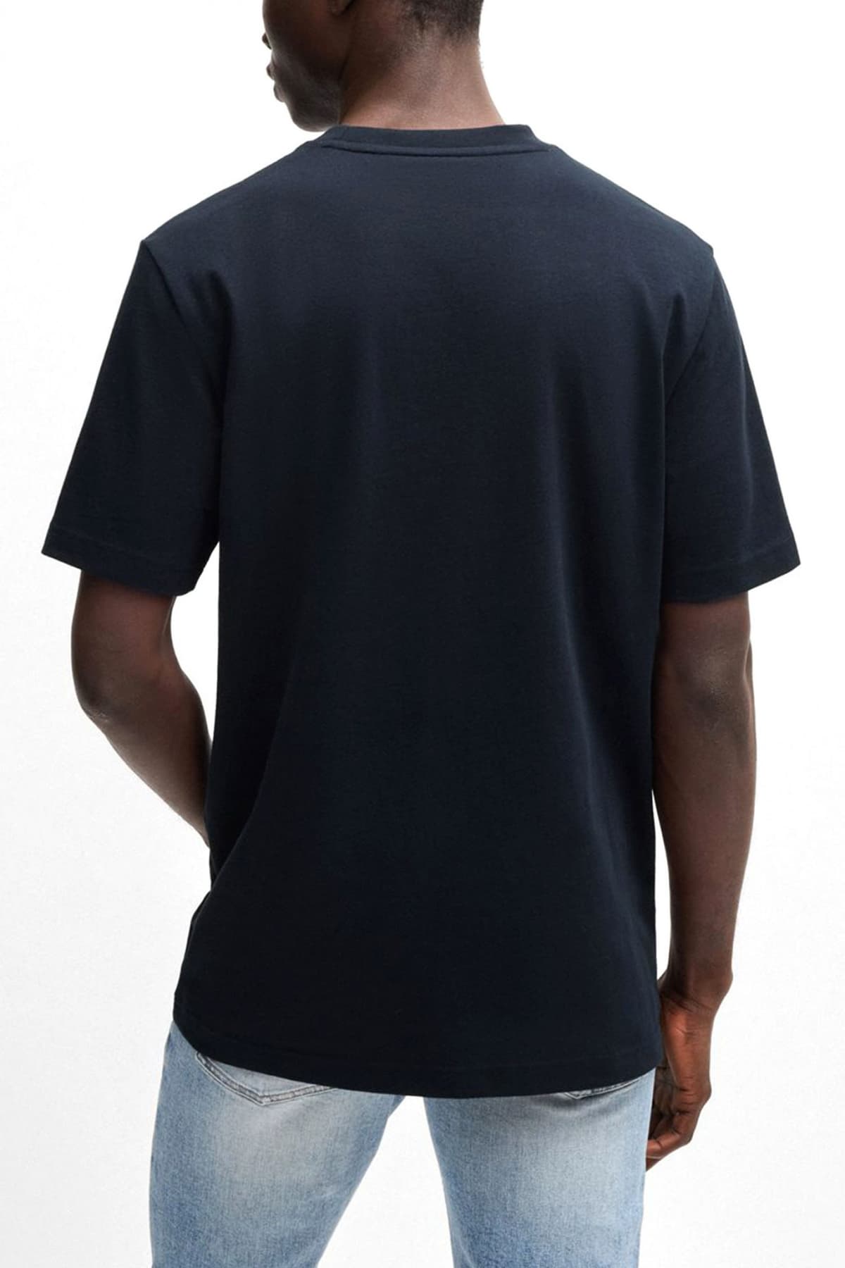 BOSS CASUAL T-SHIRT TE_ONTHEWAY ΜΠΛΕ