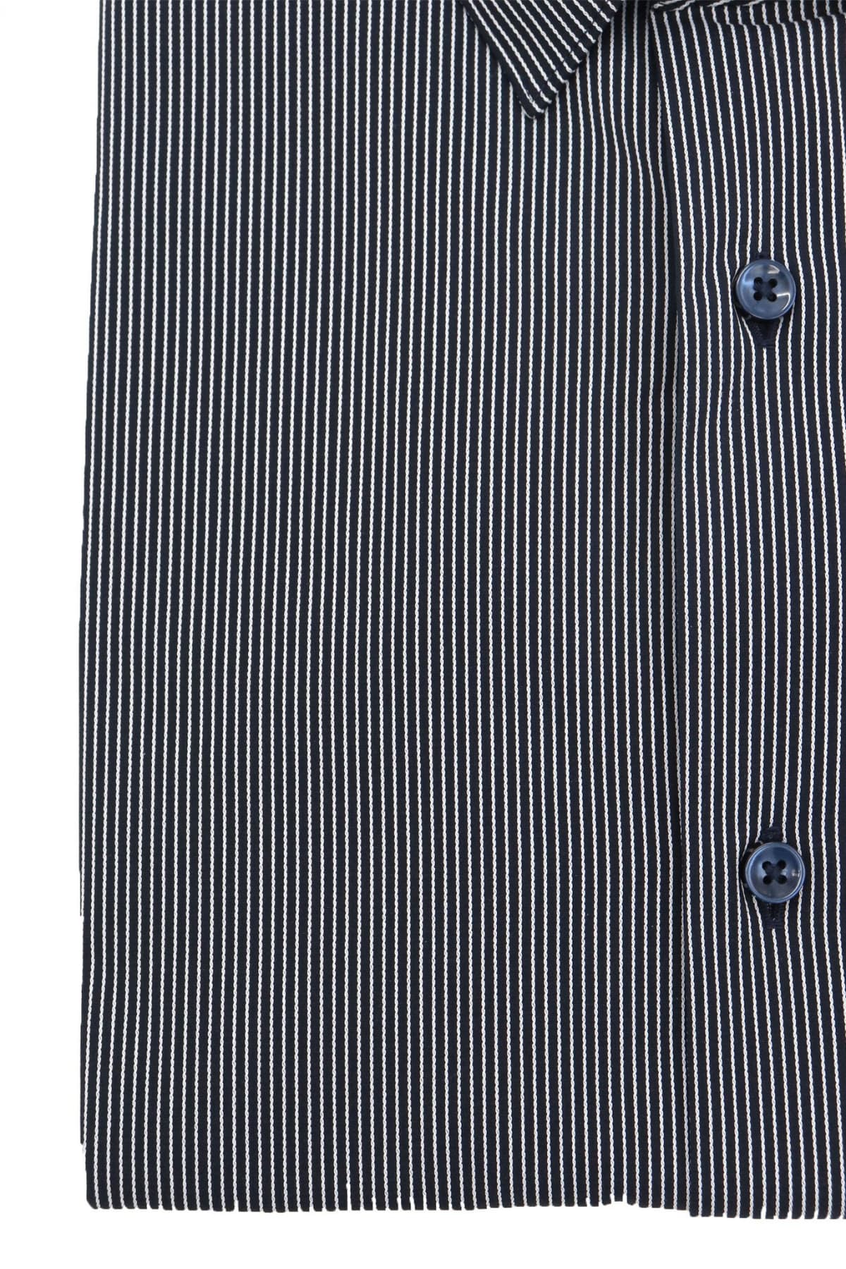 BOSS PERFORMANCE ΠΟΥΚΑΜΙΣΟ ΡΙΓΕ SLIM FIT P-HANK-S-KENT-C1-222 ΜΠΛΕ-ΛΕΥΚΟ