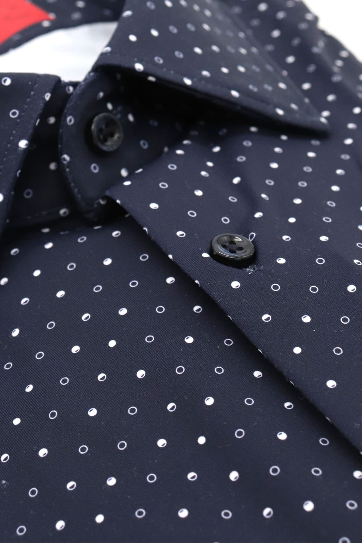 HUGO PERFORMANCE ΠΟΥΚΑΜΙΣΟ ΜΙΚΡΟΣΧΕΔΙΟ SLIM FIT KENNO ΛΕΥΚΟ-ΜΠΛΕ