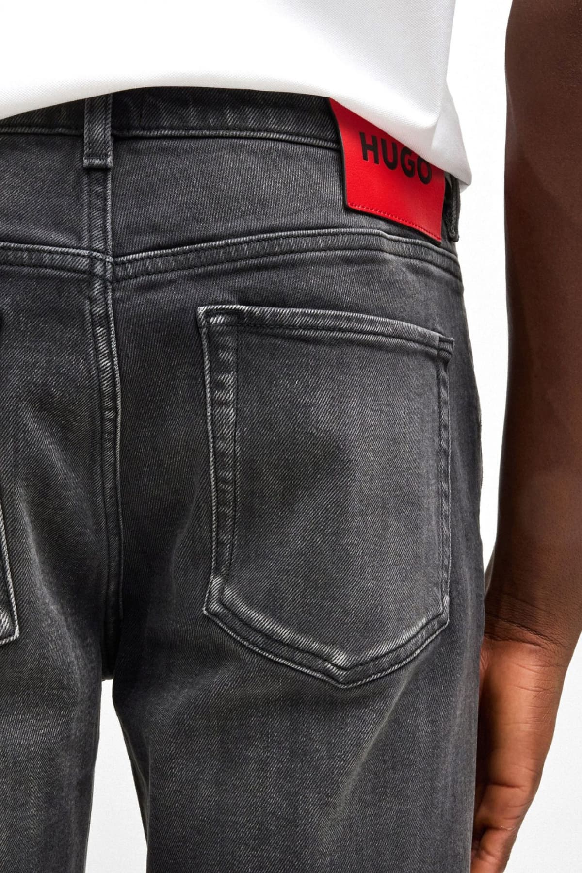 HUGO ΒΕΡΜΟΥΔΑ JEANS HUGO 634/S ΣΚΟΥΡΟ ΓΚΡΙ