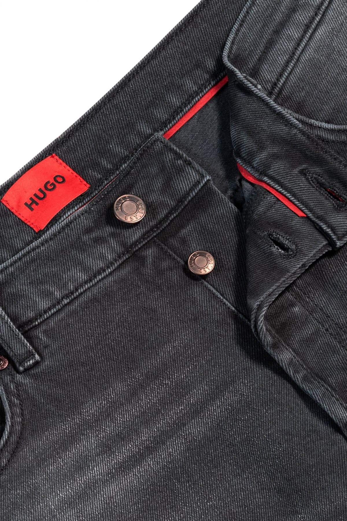 HUGO ΒΕΡΜΟΥΔΑ JEANS HUGO 634/S ΣΚΟΥΡΟ ΓΚΡΙ