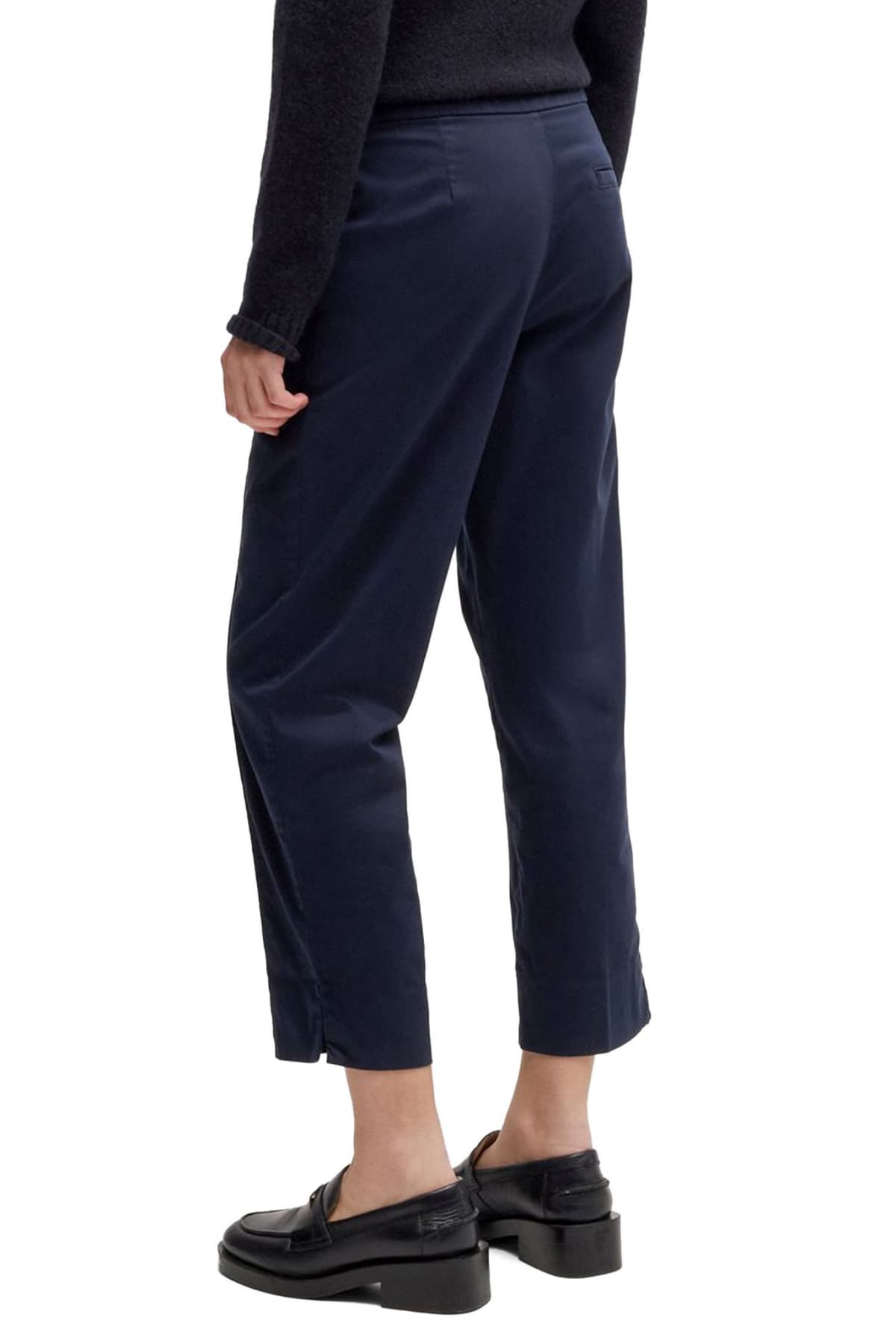 BOSS CASUAL ΠΑΝΤΕΛΟΝΙ CHINO C_TERESITA1-D ΣΚΟΥΡΟ ΜΠΛΕ