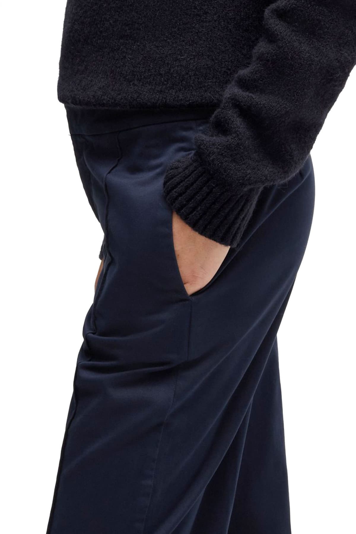 BOSS CASUAL ΠΑΝΤΕΛΟΝΙ CHINO C_TERESITA1-D ΣΚΟΥΡΟ ΜΠΛΕ