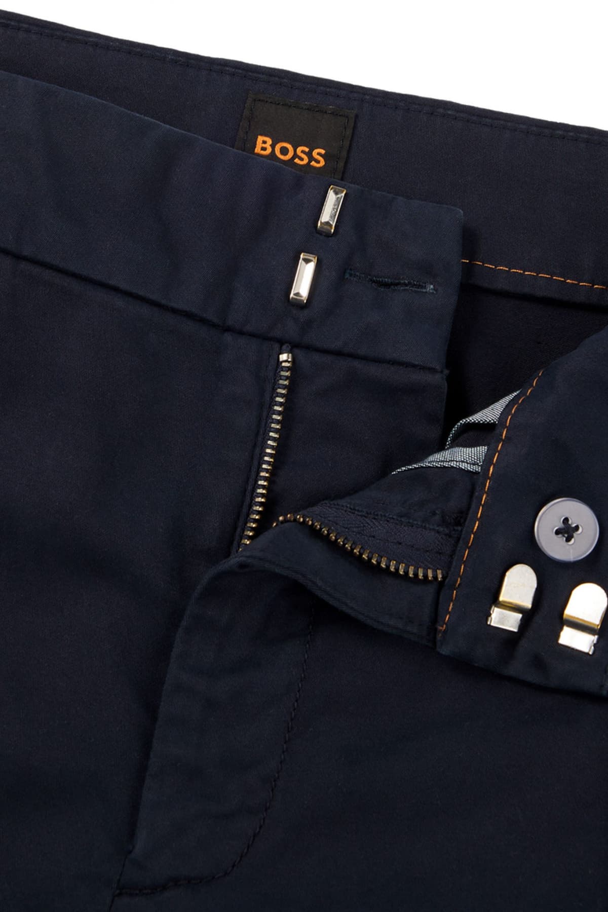 BOSS CASUAL ΠΑΝΤΕΛΟΝΙ CHINO C_TERESITA1-D ΣΚΟΥΡΟ ΜΠΛΕ