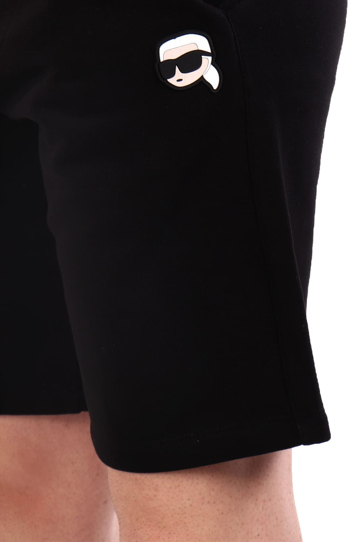 KARL LAGERFELD ΒΕΡΜΟΥΔΑ ΦΟΥΤΕΡ LOGO ΜΑΥΡΟ