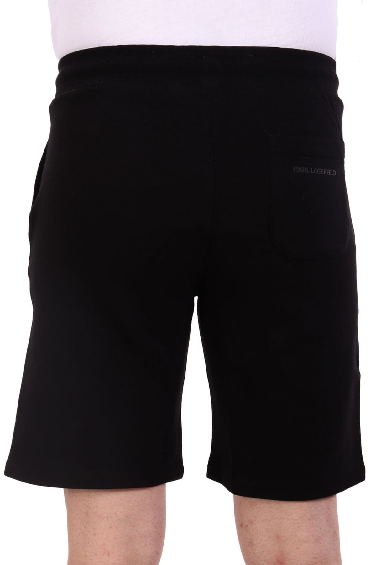 KARL LAGERFELD ΒΕΡΜΟΥΔΑ ΦΟΥΤΕΡ LOGO ΜΑΥΡΟ