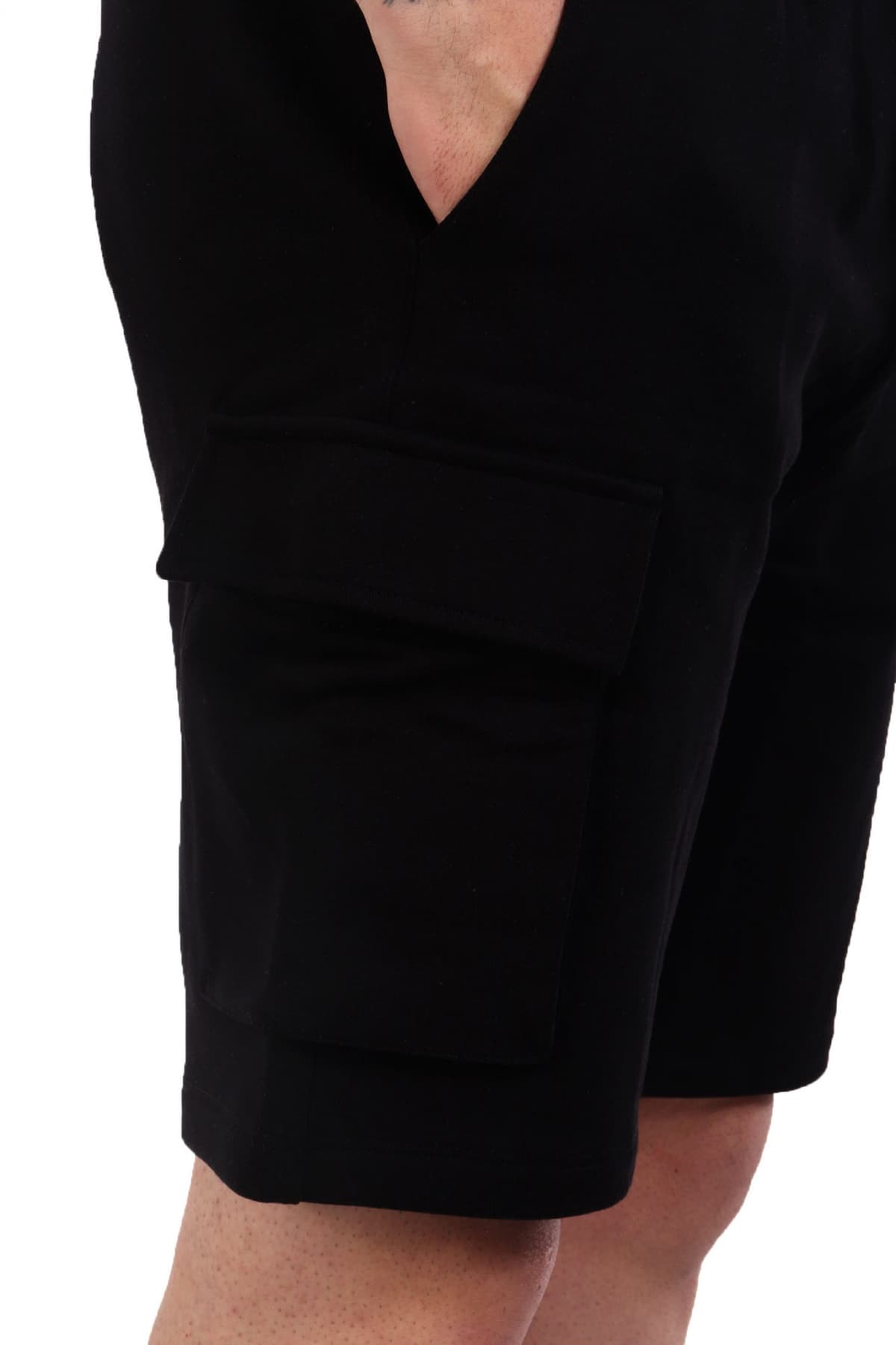 KARL LAGERFELD ΒΕΡΜΟΥΔΑ ΦΟΥΤΕΡ LOGO ΜΑΥΡΟ