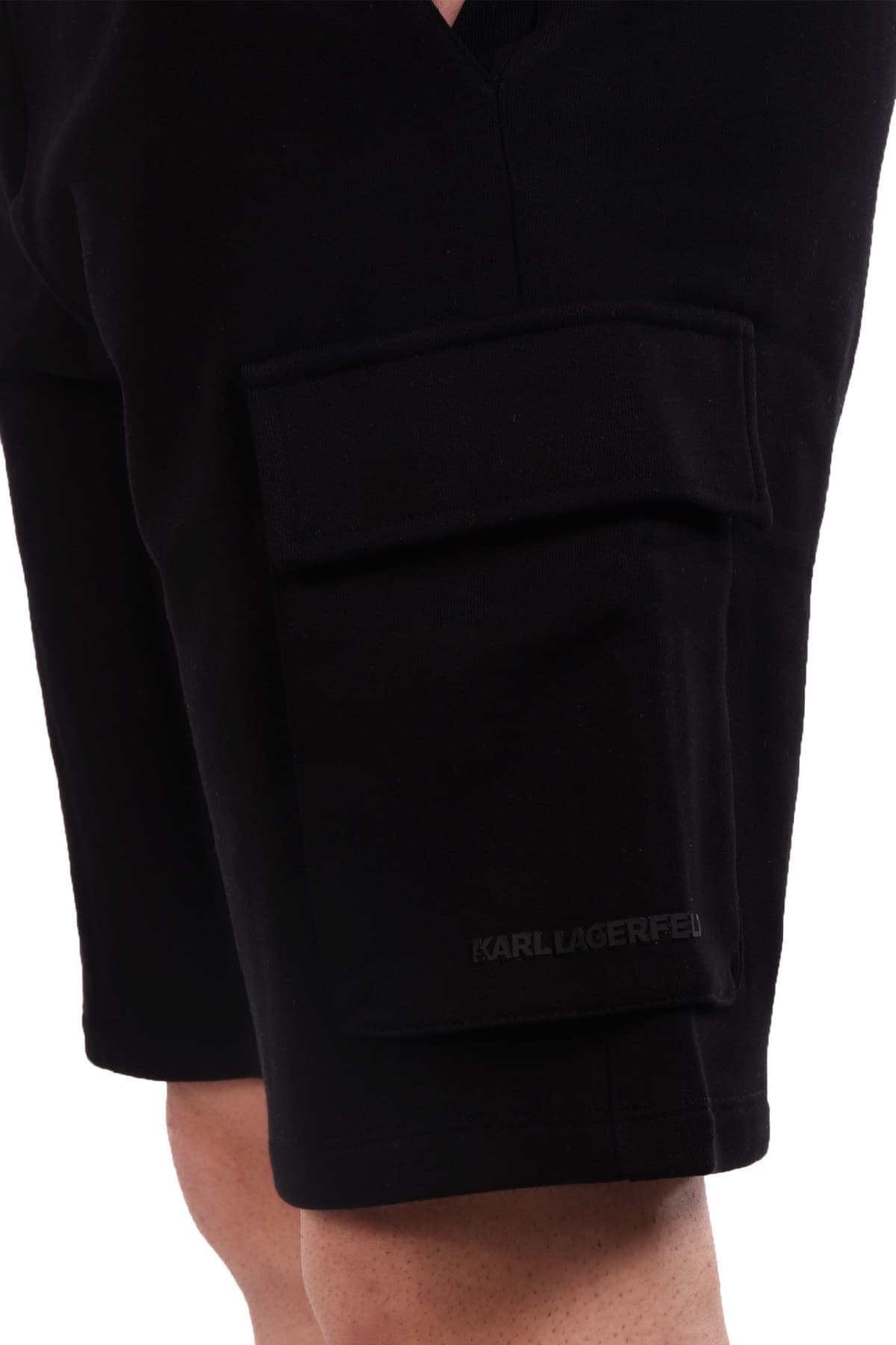 KARL LAGERFELD ΒΕΡΜΟΥΔΑ ΦΟΥΤΕΡ LOGO ΜΑΥΡΟ