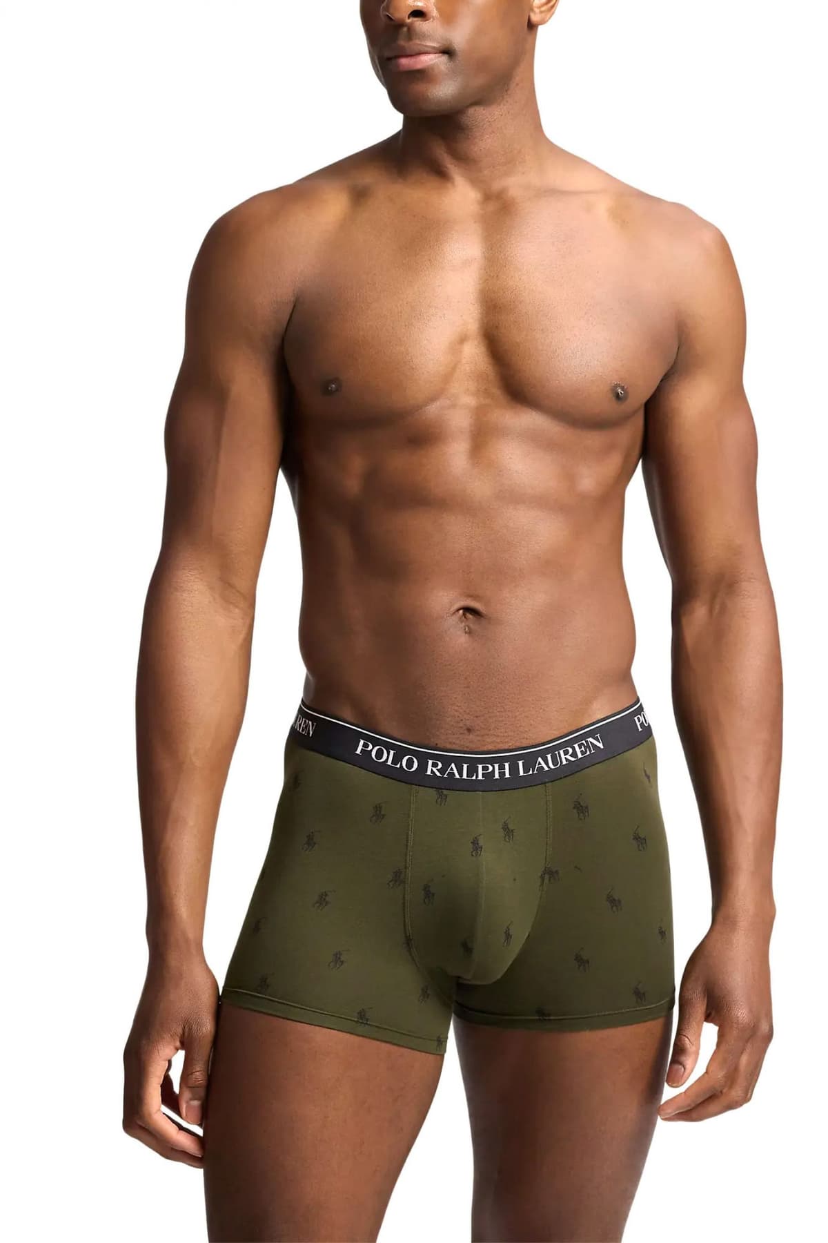 RALPH LAUREN UNDERWEAR ΕΣΩΡΟΥΧΟ ΣΕΤ 3PACK STRETCH COTTON TRUNK ΜΑΥΡΟ-ΓΚΡΙ-ΧΑΚΙ