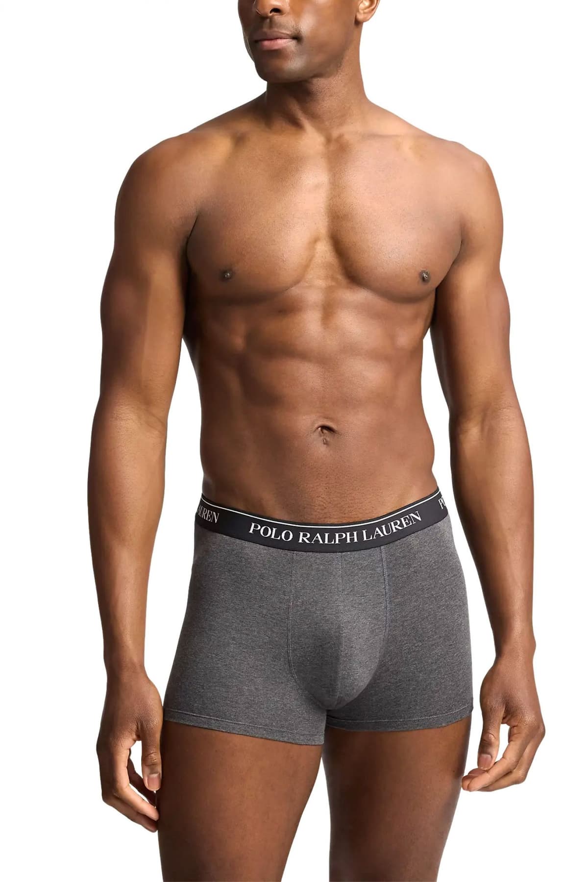 RALPH LAUREN UNDERWEAR ΕΣΩΡΟΥΧΟ ΣΕΤ 3PACK STRETCH COTTON TRUNK ΜΑΥΡΟ-ΓΚΡΙ-ΧΑΚΙ