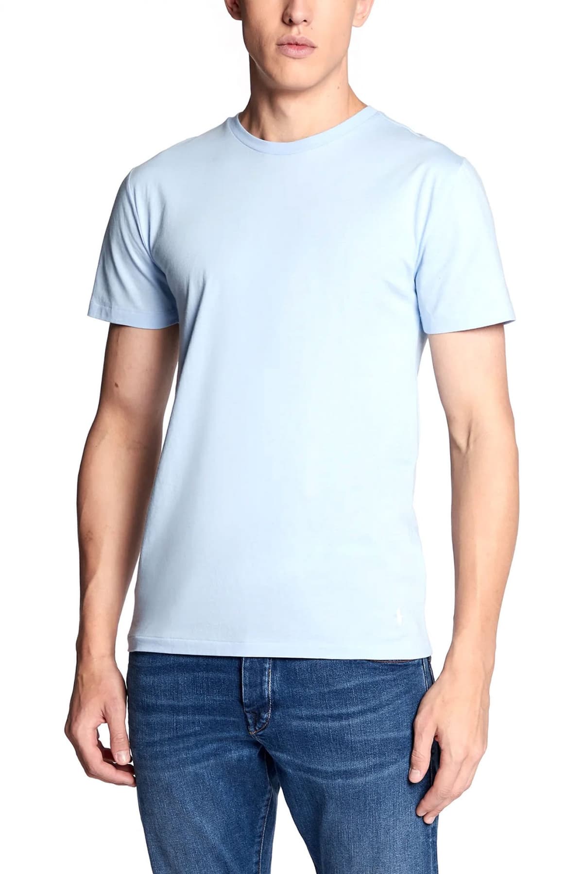 RALPH LAUREN UNDERWEAR ΕΣΩΡΟΥΧΟ ΣΕΤ 3PACK T-SHIRT COTTON CREWS ΜΠΛΕ-ΣΙΕΛ