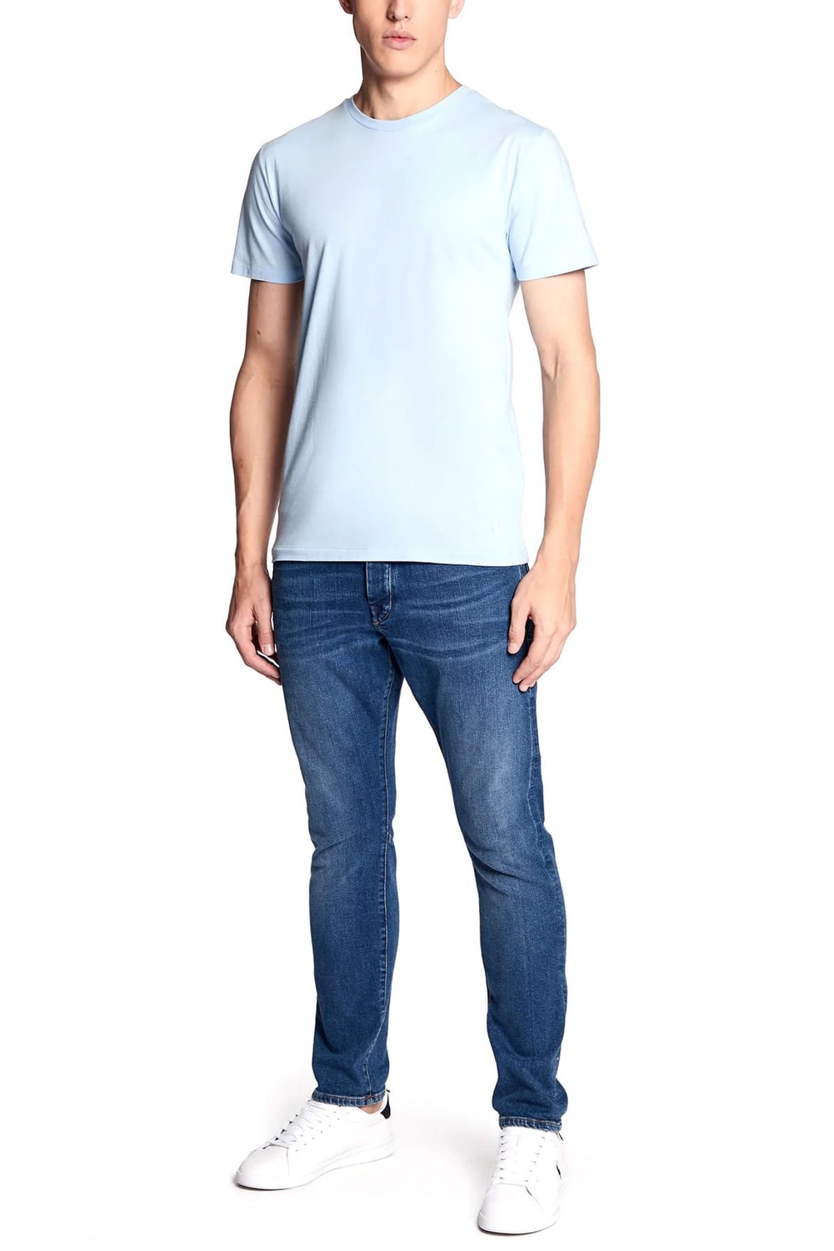 RALPH LAUREN UNDERWEAR ΕΣΩΡΟΥΧΟ ΣΕΤ 3PACK T-SHIRT COTTON CREWS ΜΠΛΕ-ΣΙΕΛ