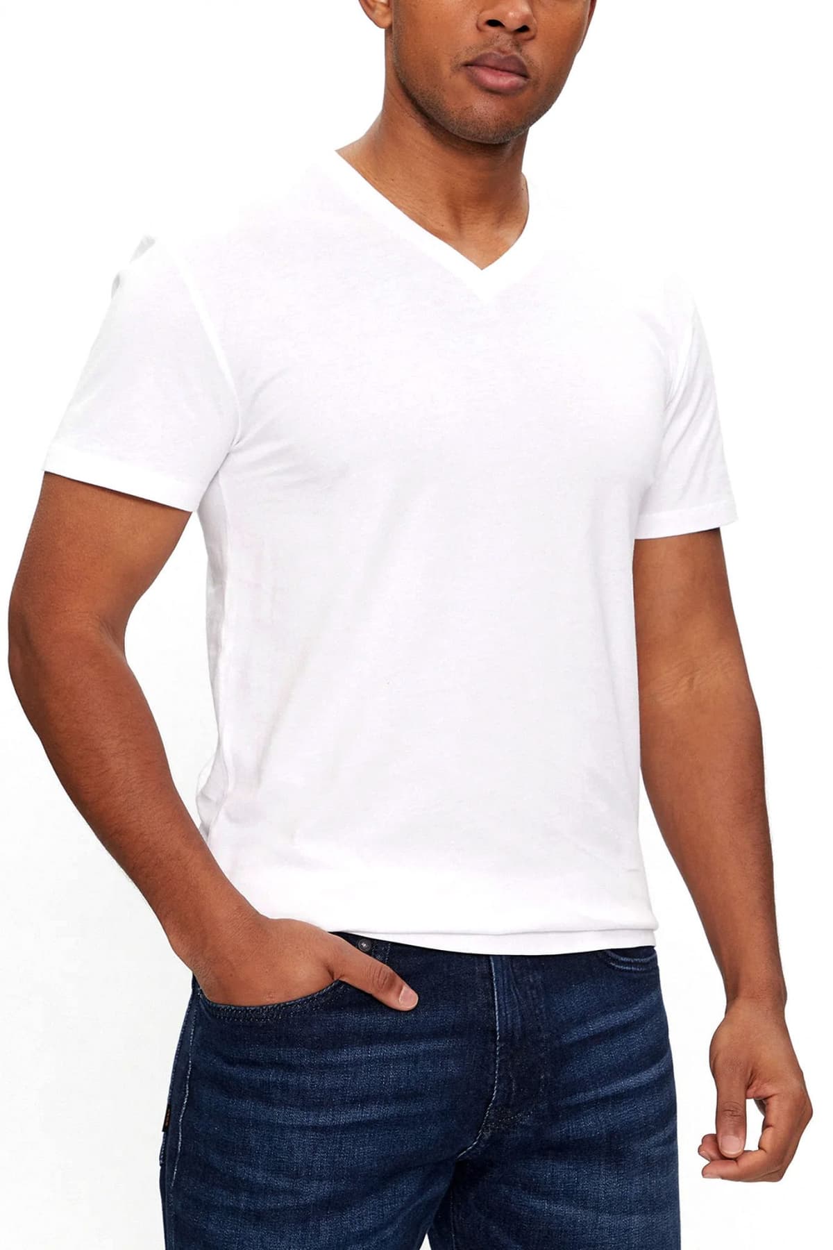 RALPH LAUREN UNDERWEAR ΕΣΩΡΟΥΧΟ ΣΕΤ 3PACK T-SHIRT COTTON V-NECKS ΛΕΥΚΟ