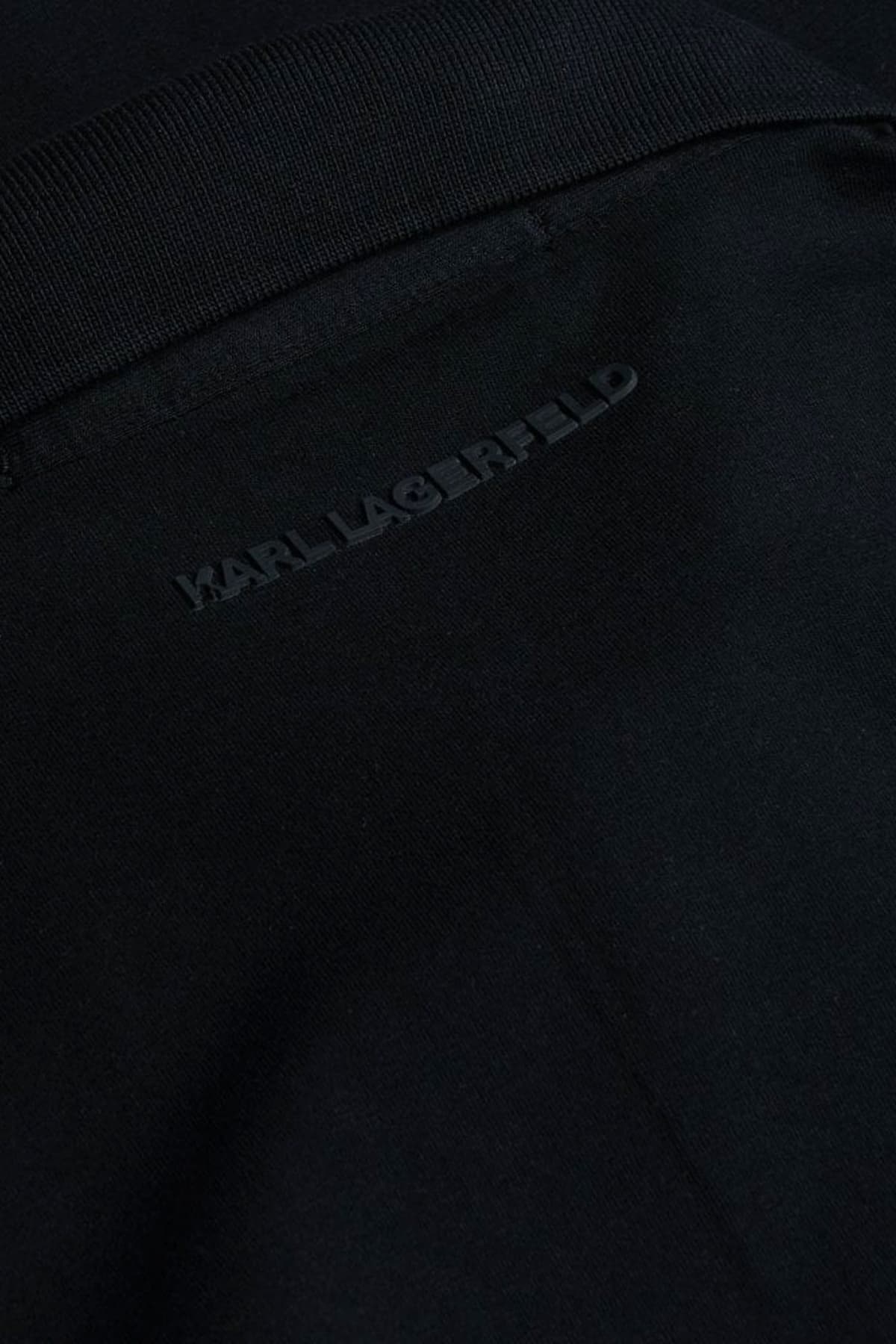 KARL LAGERFELD POLO LOGO ΜΑΥΡΟ