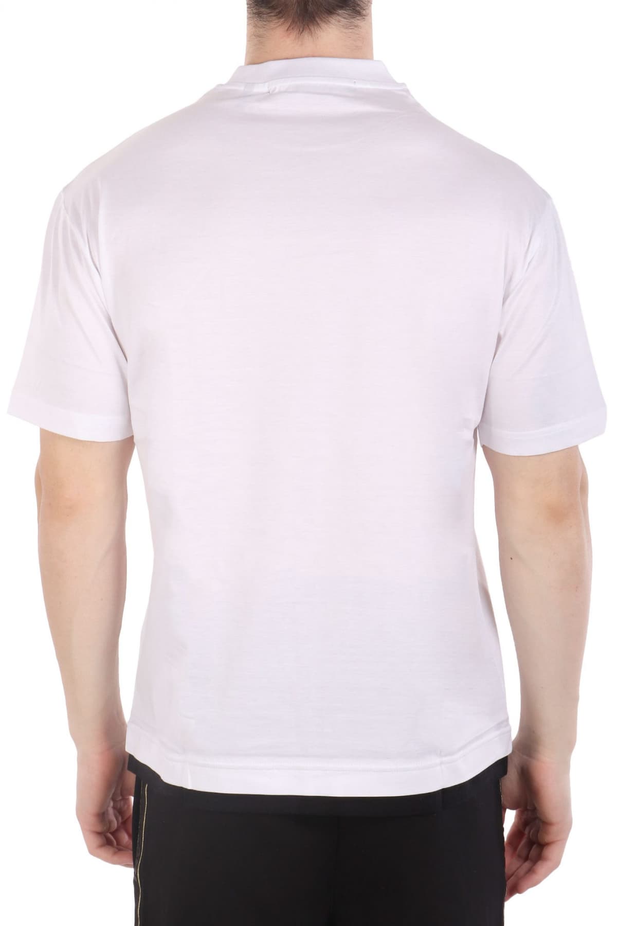 KARL LAGERFELD T-SHIRT CREW NECK LOGO ΛΕΥΚΟ