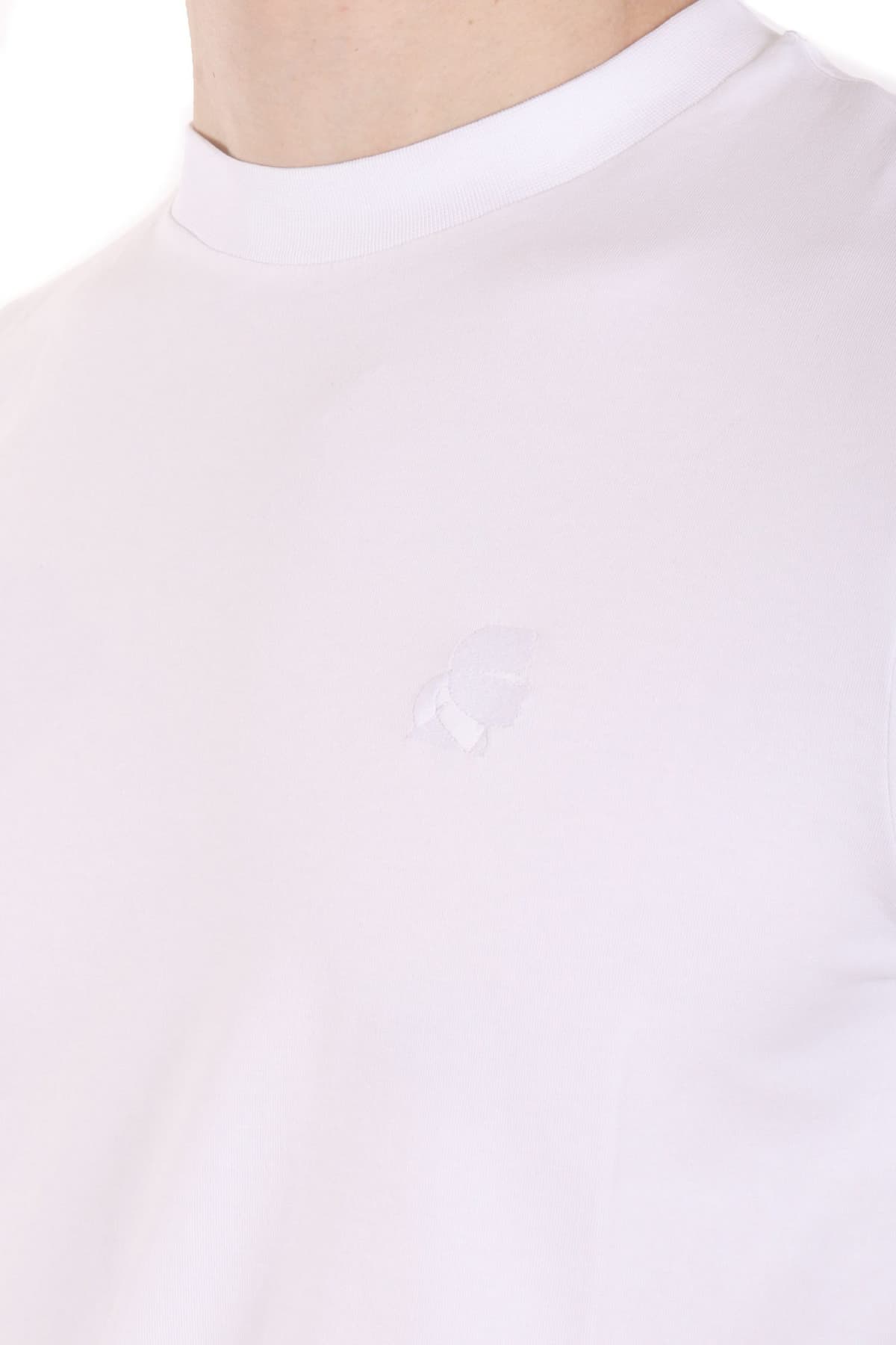 KARL LAGERFELD T-SHIRT LOGO ΛΕΥΚΟ