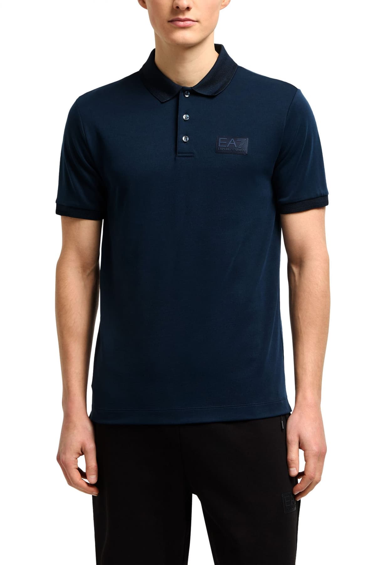 ARMANI 7 POLO LOGO ΜΠΛΕ