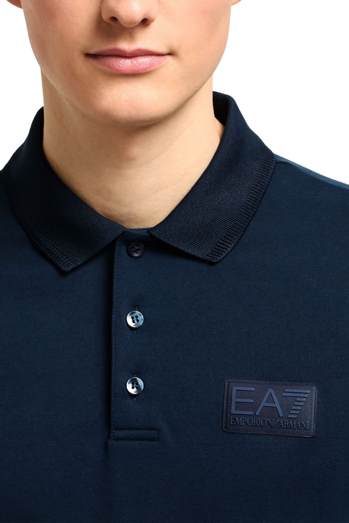 ARMANI 7 POLO LOGO ΜΠΛΕ