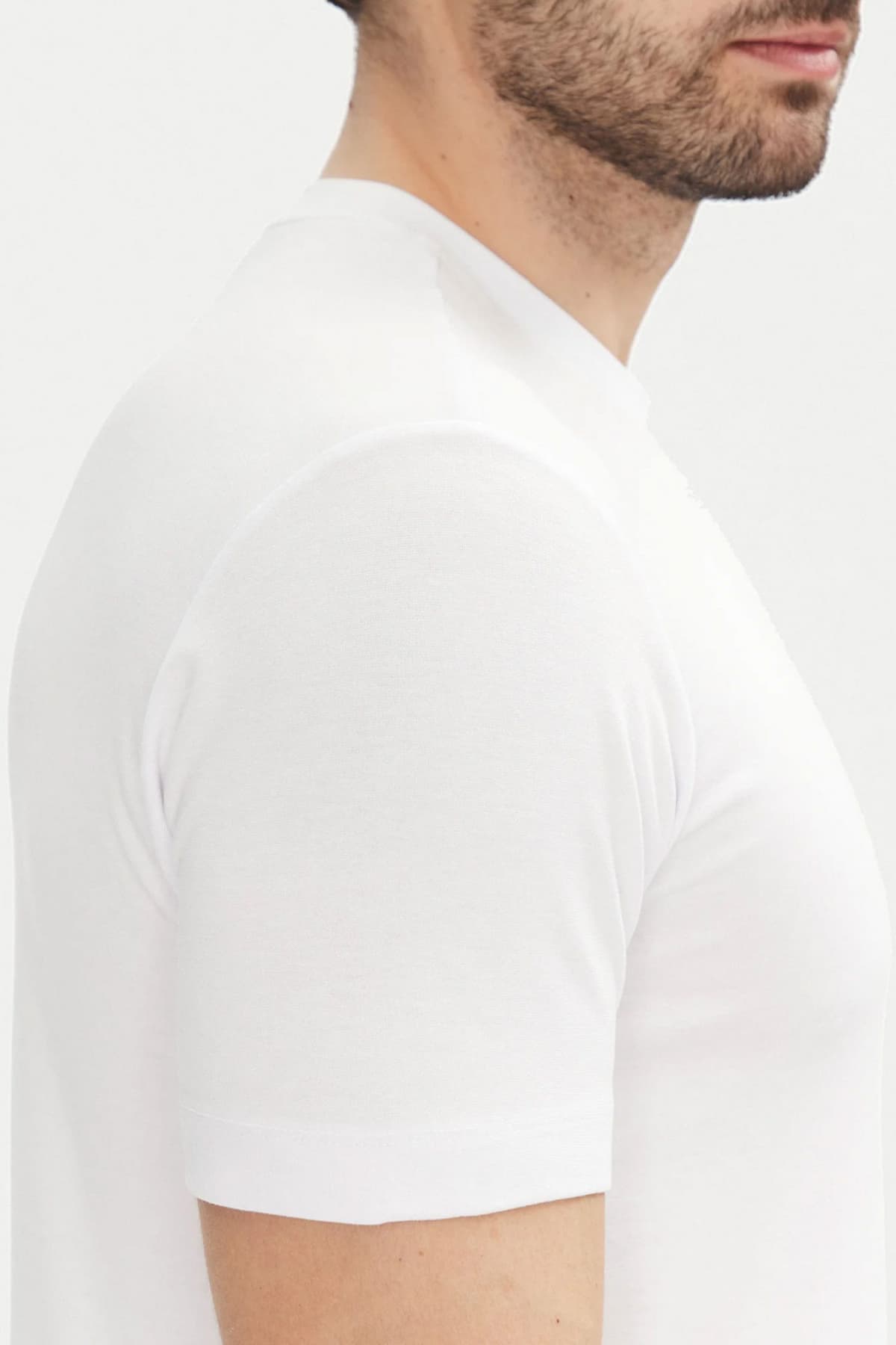 ARMANI 7 T-SHIRT GOLD LOGO ΛΕΥΚΟ