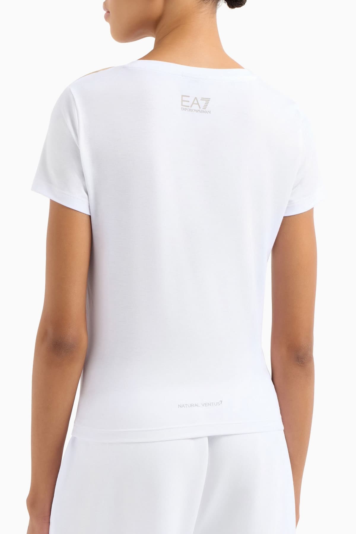 ARMANI 7 T-SHIRT LOGO ΛΕΥΚΟ
