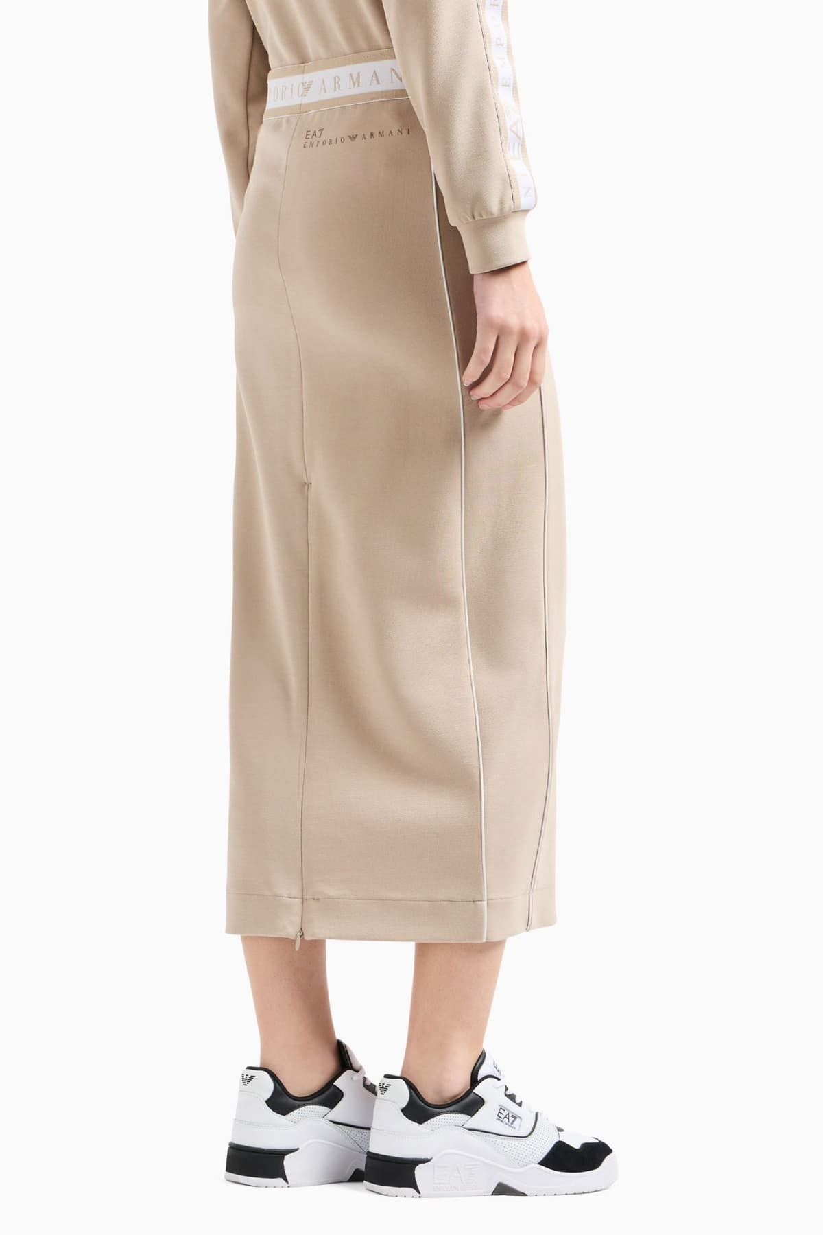 ARMANI 7 ΦΟΥΣΤΑ ΛΑΣΤΙΧΟ LOGO ΣΚΟΥΡΟ ΜΠΕΖ