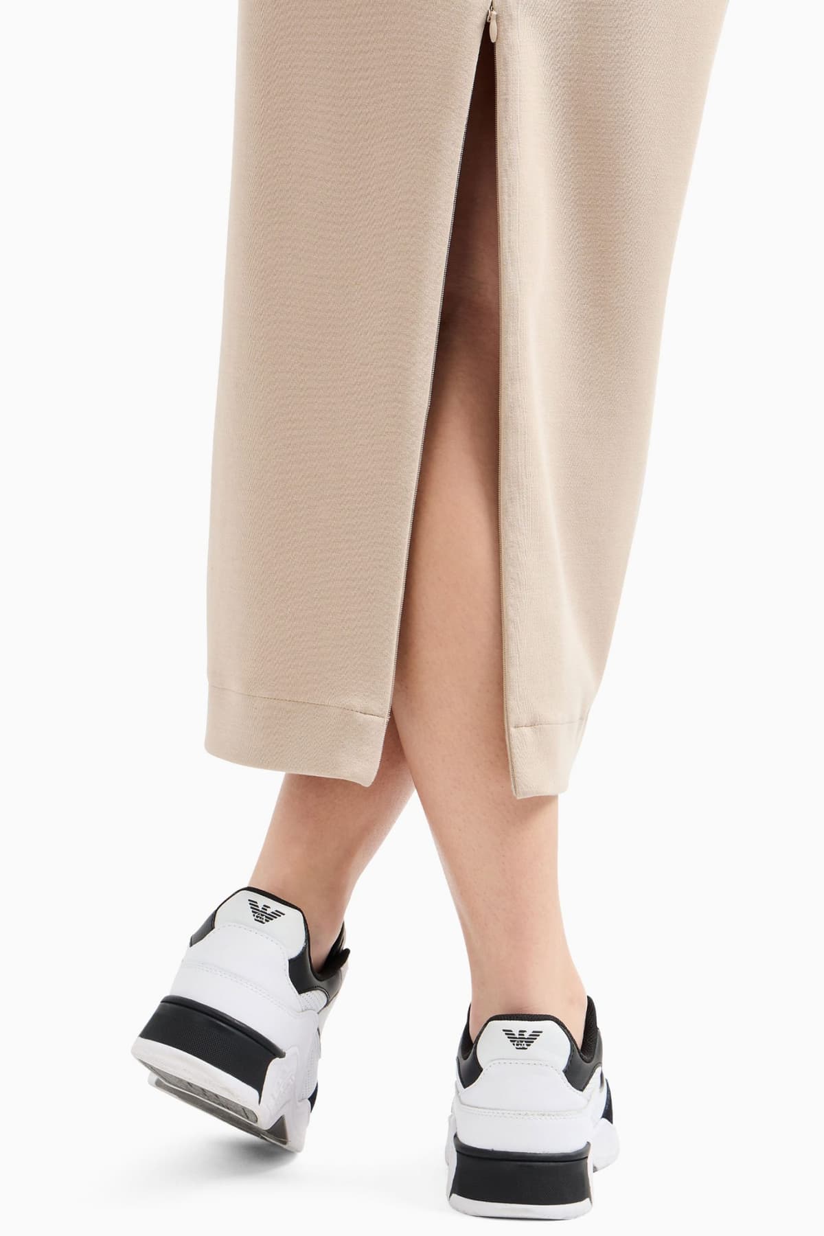 ARMANI 7 ΦΟΥΣΤΑ ΛΑΣΤΙΧΟ LOGO ΣΚΟΥΡΟ ΜΠΕΖ