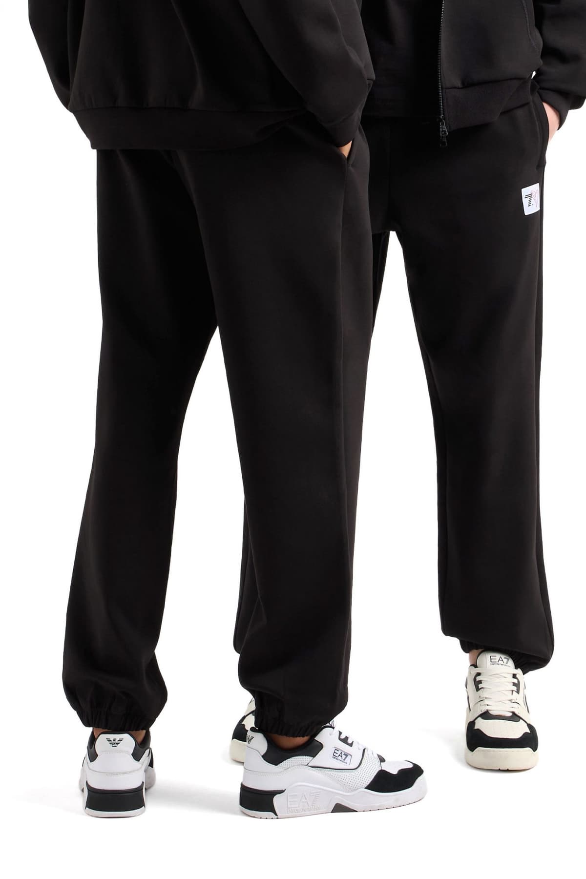 ARMANI 7 ΠΑΝΤΕΛΟΝΙ ΦΟΡΜΑ LOGO HEART ΜΑΥΡΟ