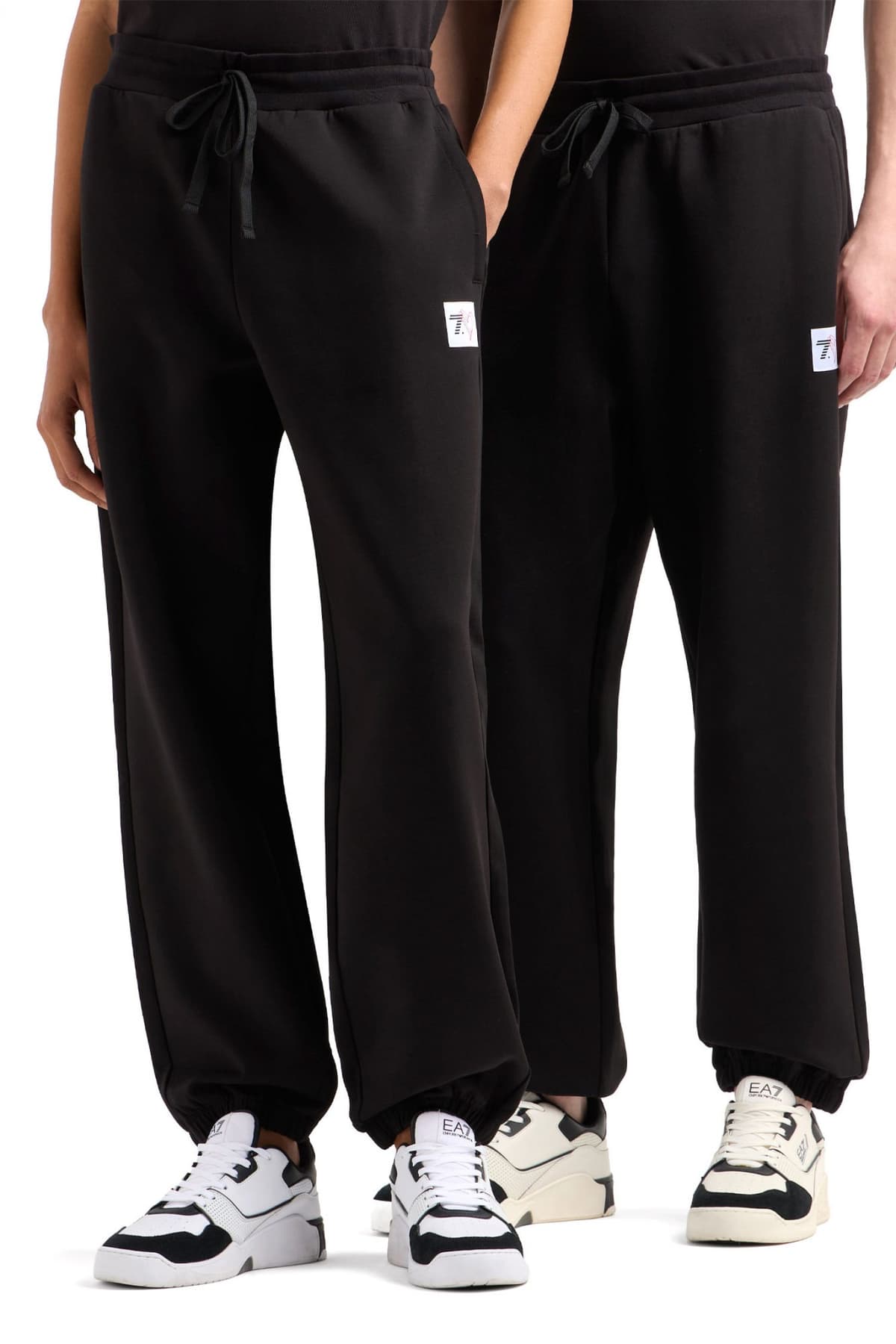 ARMANI 7 ΠΑΝΤΕΛΟΝΙ ΦΟΡΜΑ LOGO HEART ΜΑΥΡΟ