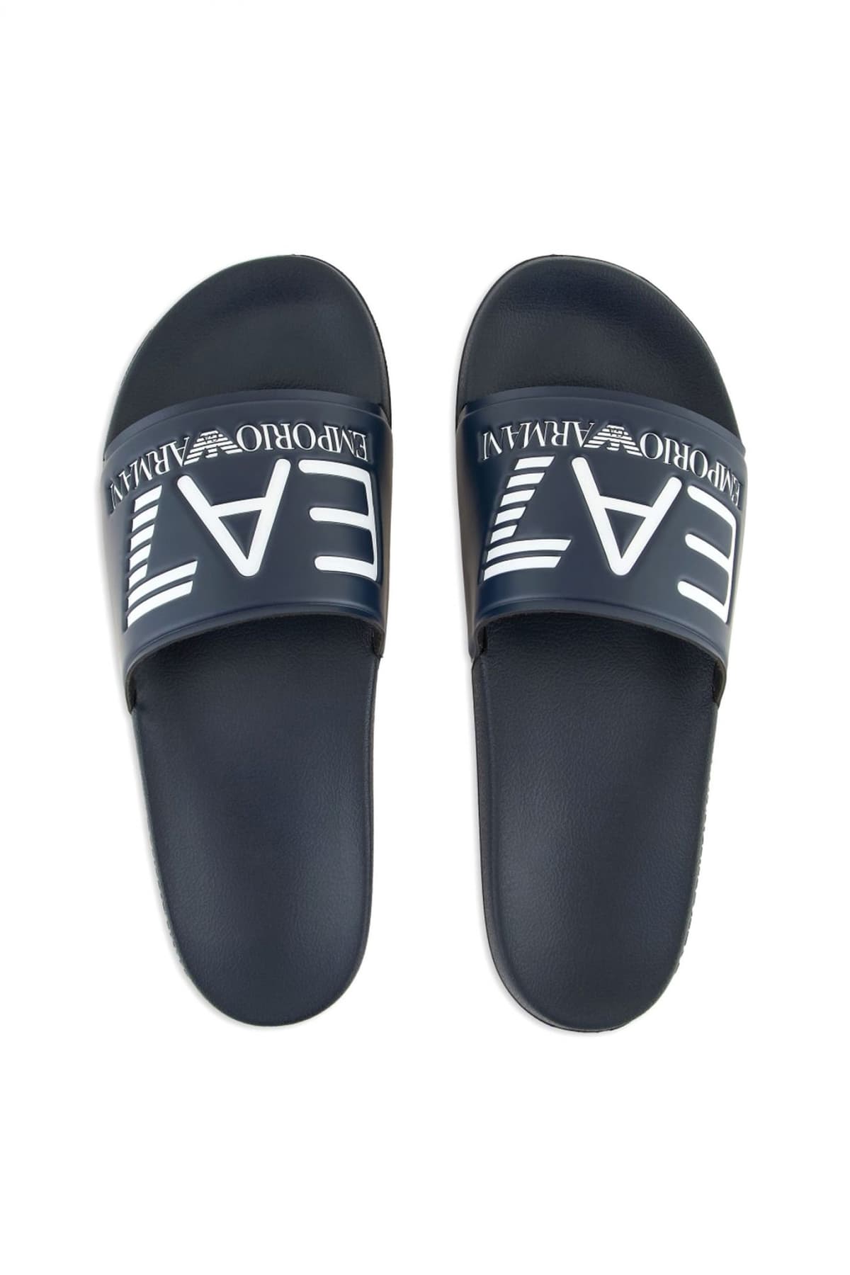 ARMANI 7 ΠΑΝΤΟΦΛΕΣ ΘΑΛΑΣΣΗΣ LOGO ΜΠΛΕ-ΛΕΥΚΟ