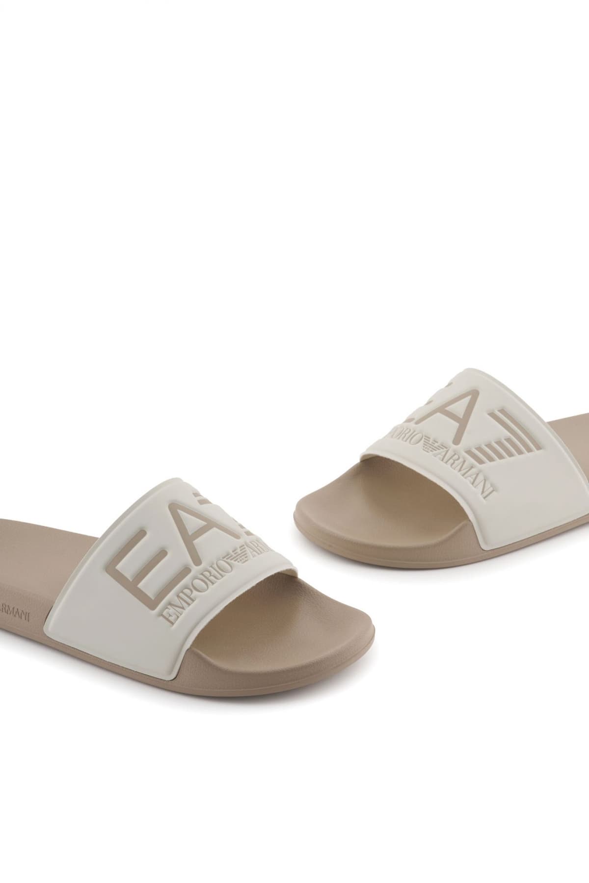 ARMANI 7 ΠΑΝΤΟΦΛΕΣ ΘΑΛΑΣΣΗΣ LOGO ΜΠΕΖ