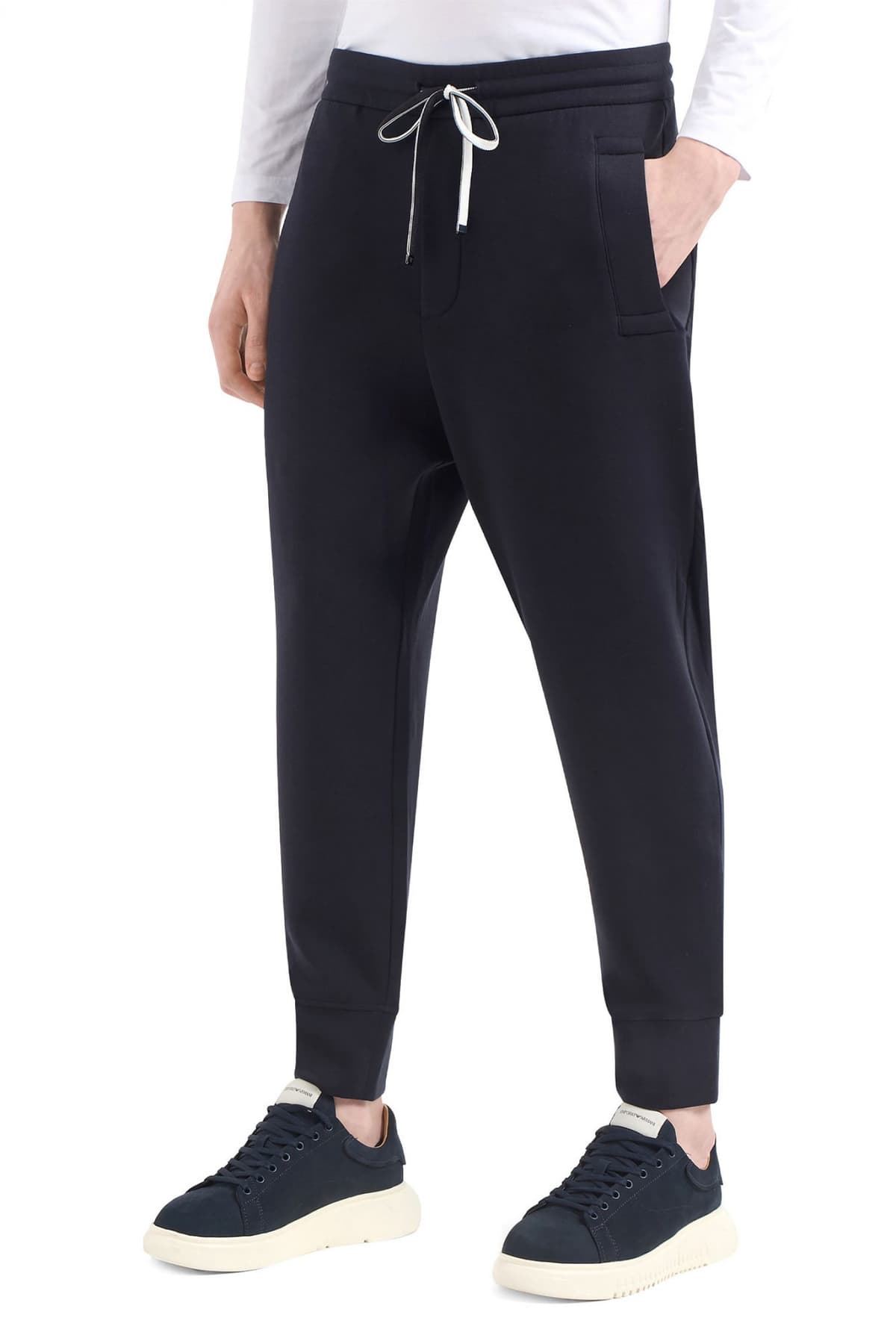 EMPORIO ARMANI ΠΑΝΤΕΛΟΝΙ ΦΟΡΜΑ LOGO ΜΠΛΕ