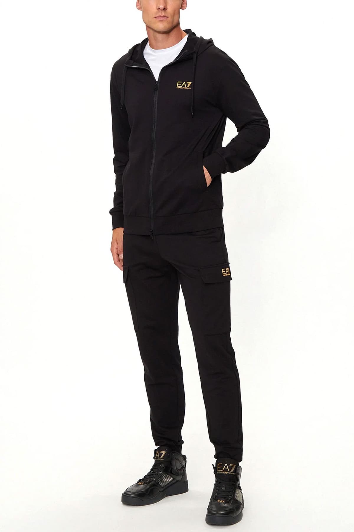 ARMANI 7 ΠΑΝΤΕΛΟΝΙ ΦΟΡΜΑ CARGO GOLD ΜΑΥΡΟ